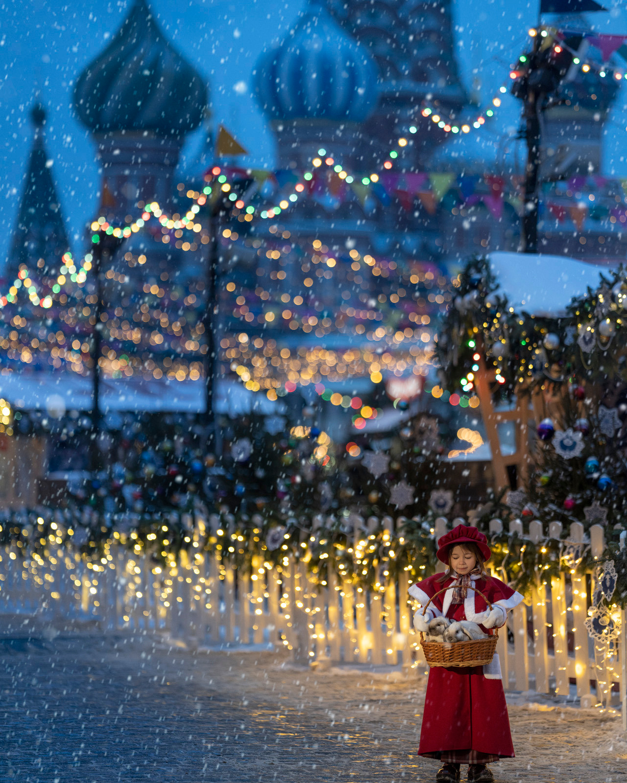 Маша на Красной площади