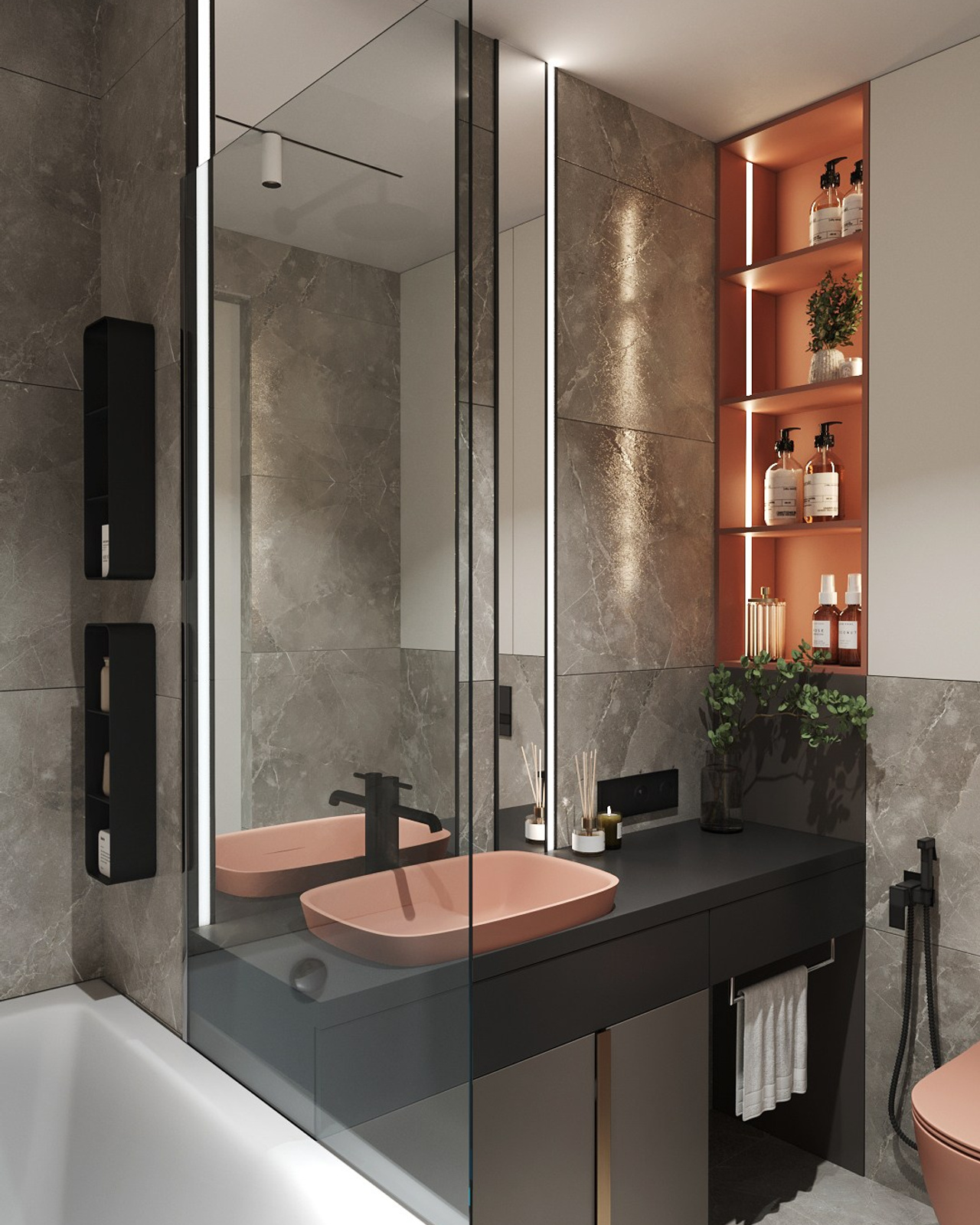 Санузел в квартире. Пермь. Клиент студия дизайна MariaArt