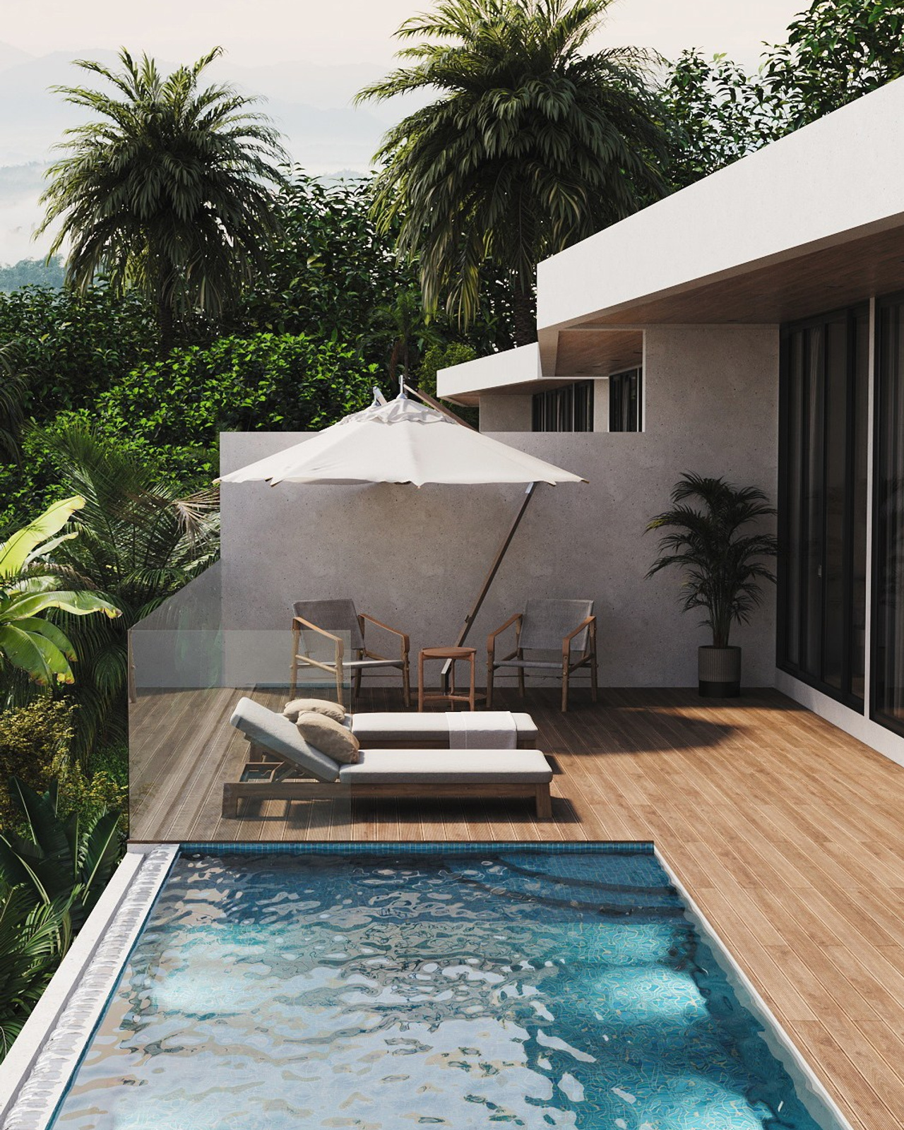 Комплекс из 10 вилл на Бали.