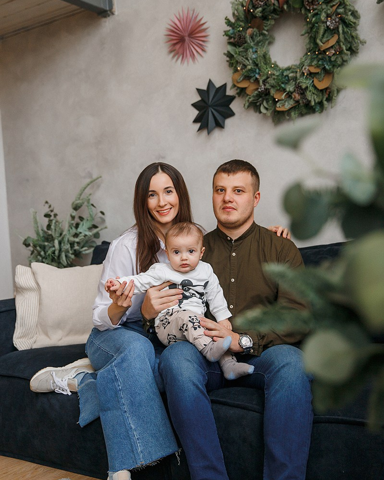 Зимняя фотосессия в студии