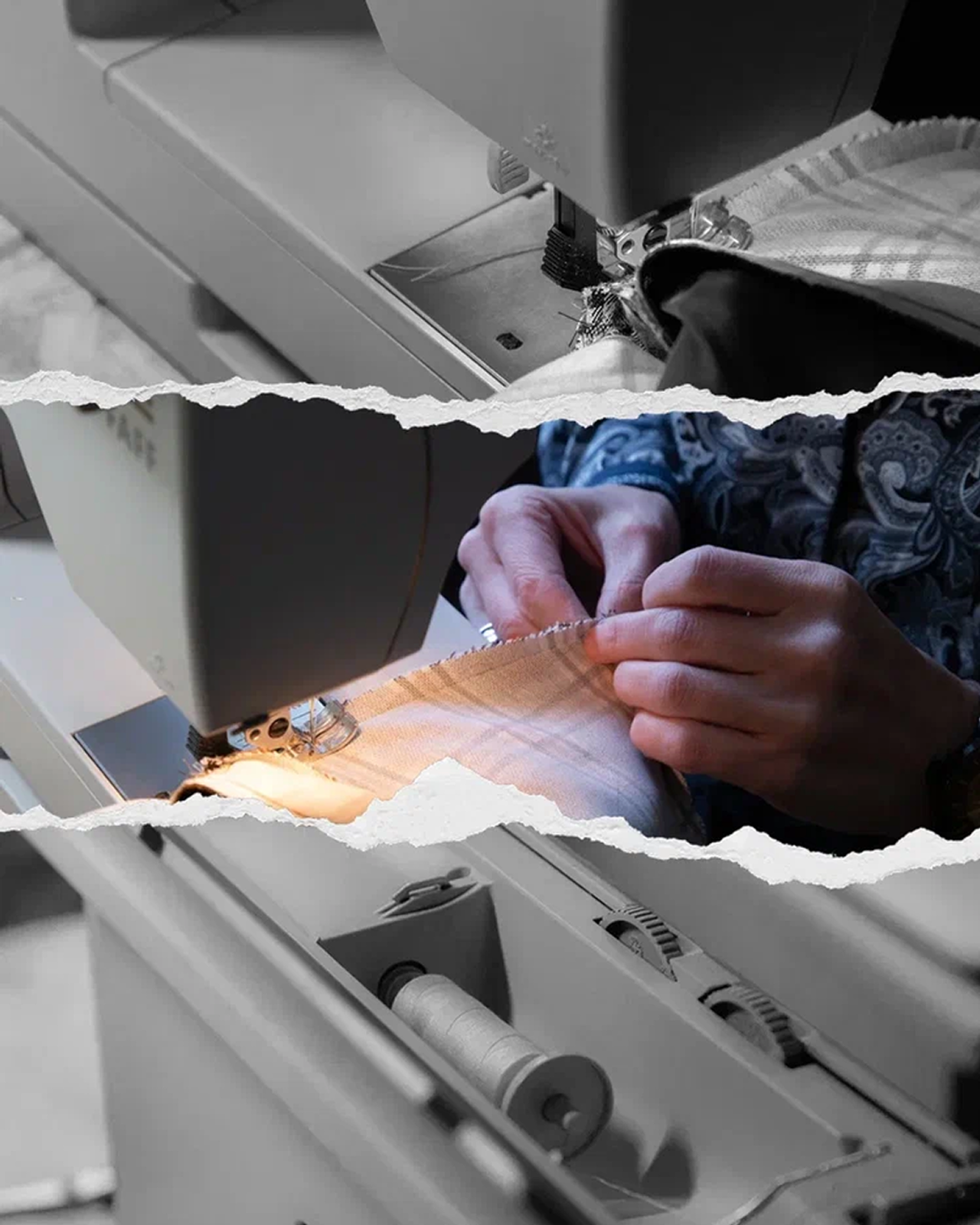 Предметная съемка с Олесей, швейный рабочий процесс