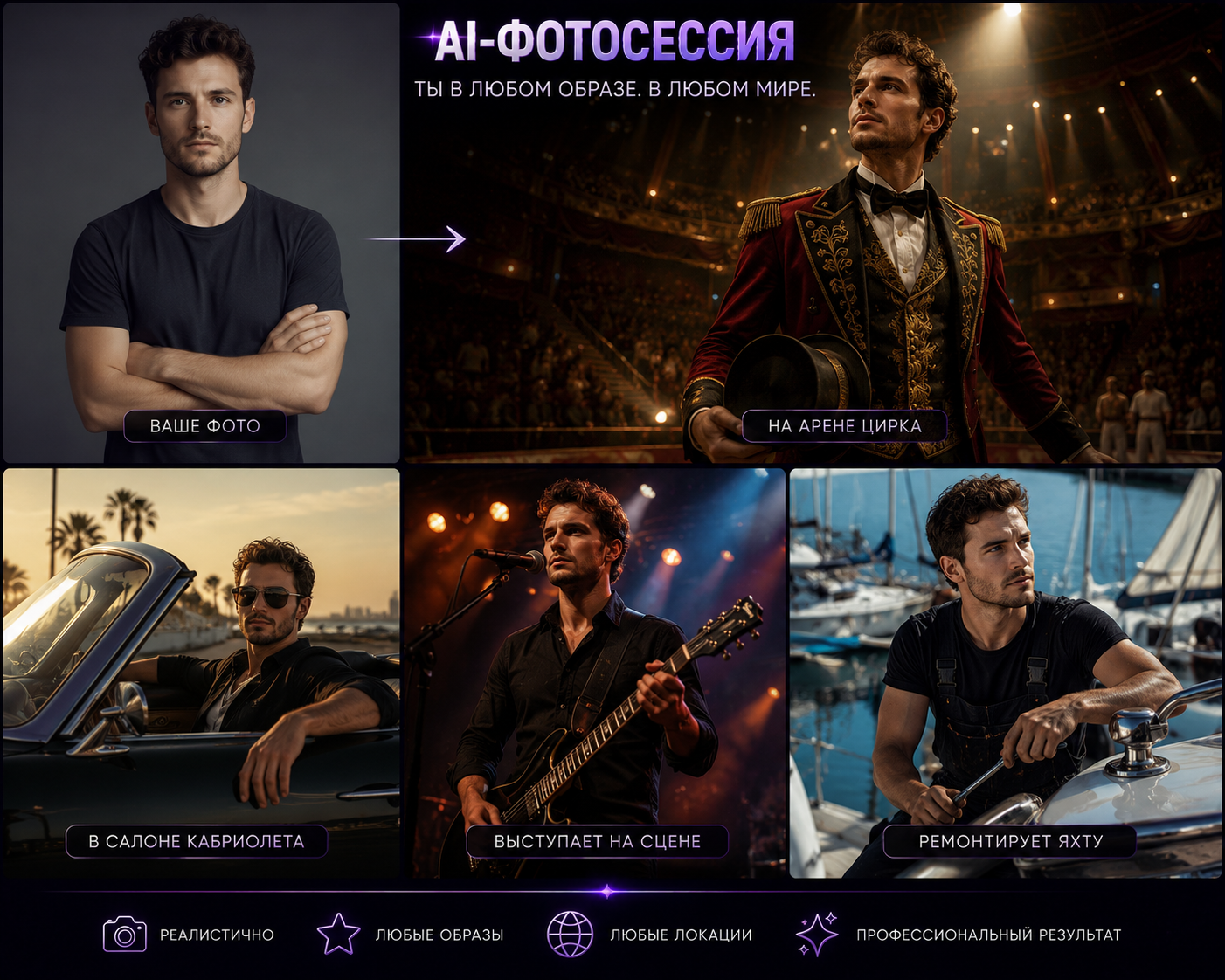 AI- фотосессия. Портретный, свадебный, репортажный фотограф во Владивостоке Юлиана Джули Фокс