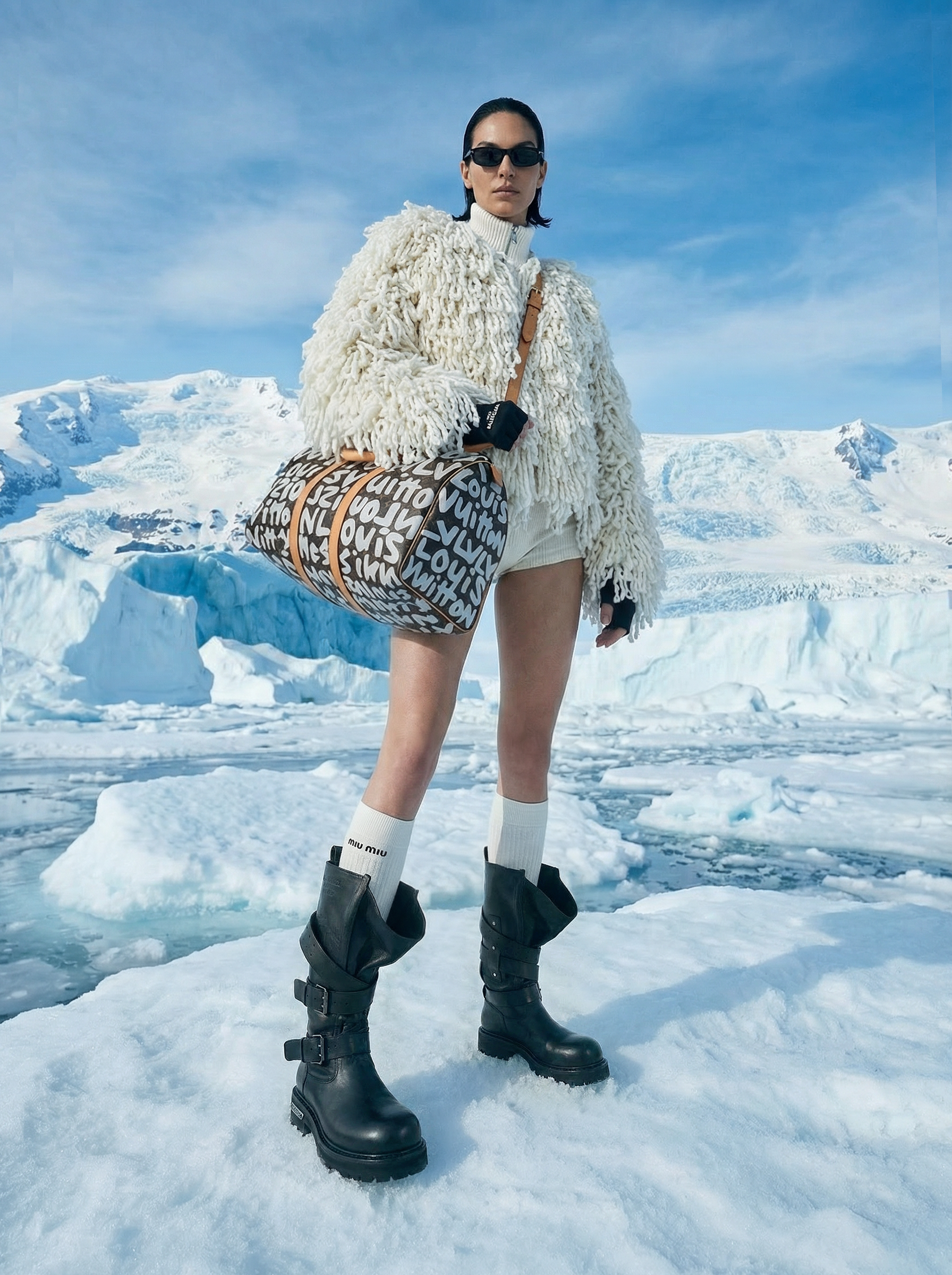 ICE SILENCE — AI Fashion Editorial. Bakunpost | AI-фото и нейрофотосессии для брендов