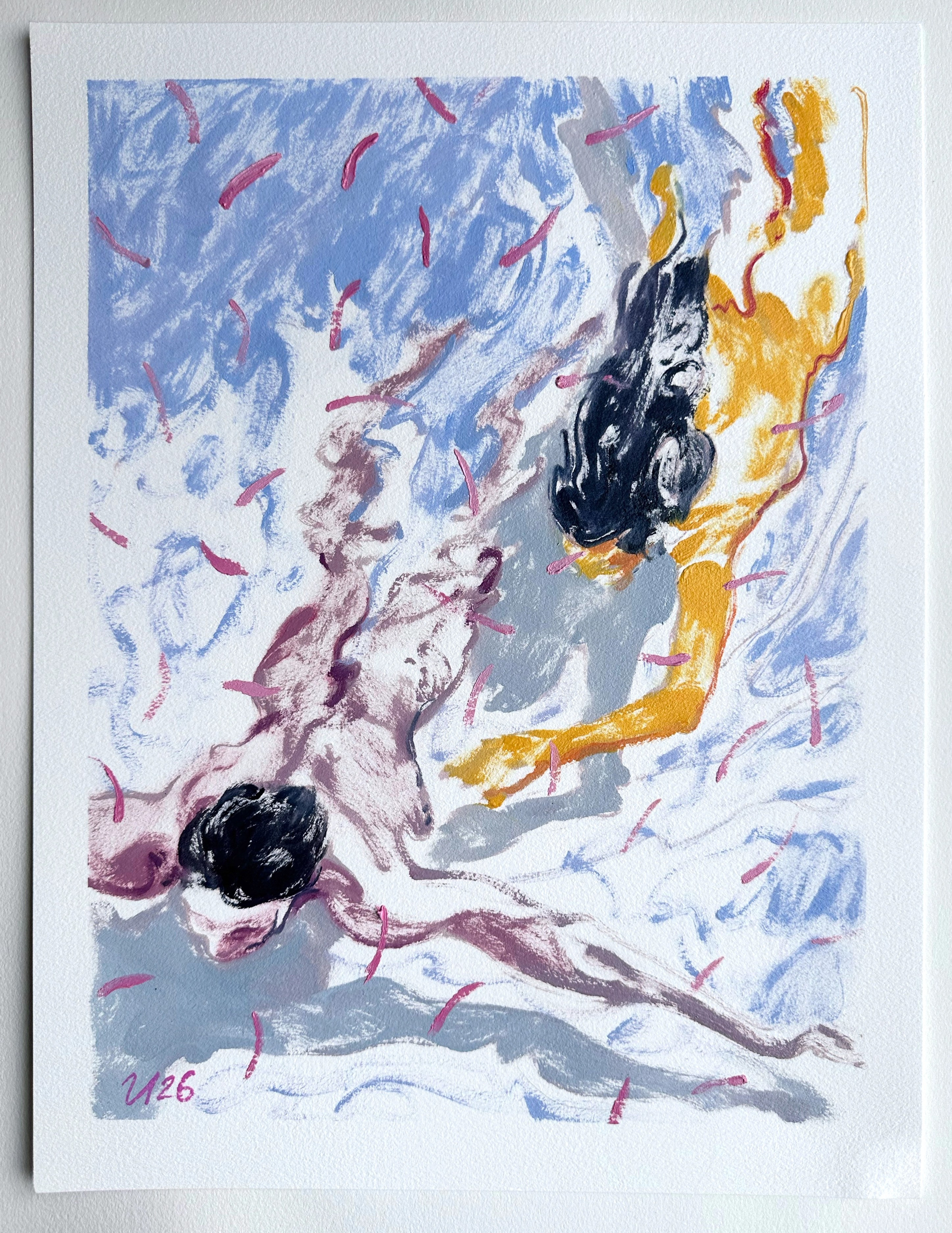 Доступные работы на бумаге (акрил/масло). Визуальный художник Илья Филатов