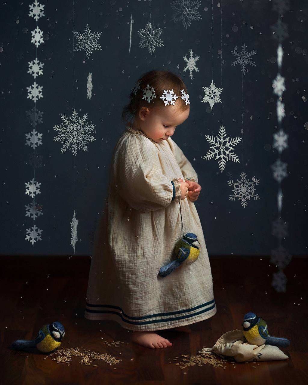 052 Ночная сорочка ретро. Эко-одежда для детей