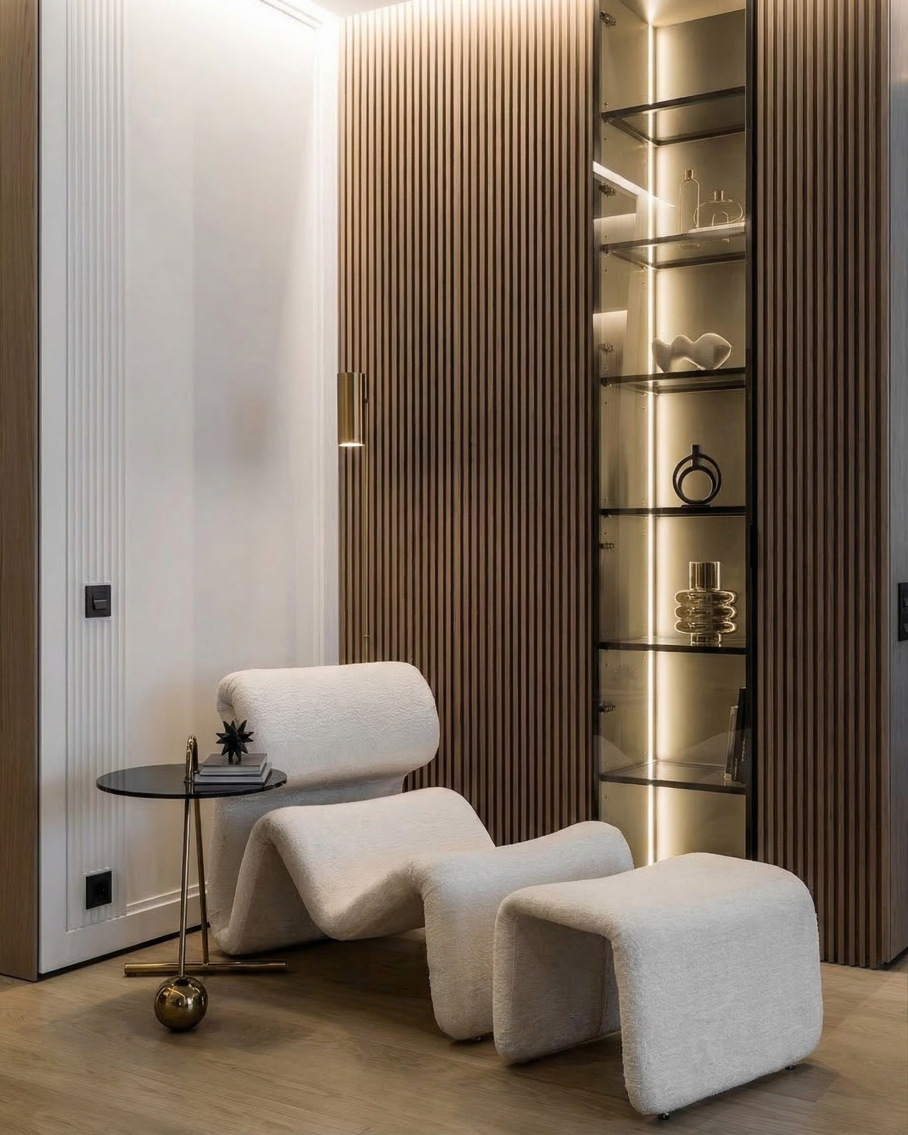 Дизайн квартиры в современном стиле 130 м² | Реализация проекта Валерии Котович