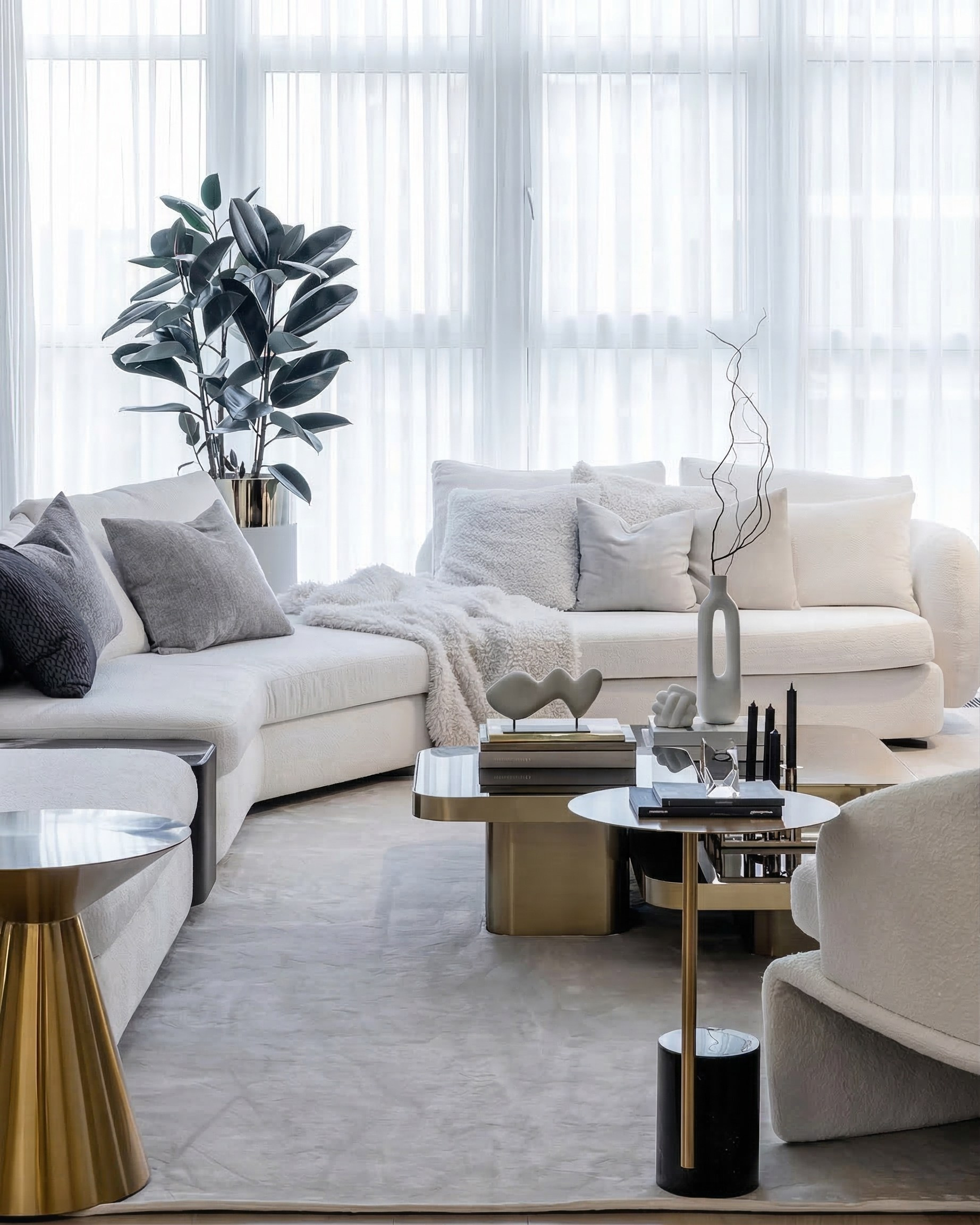 Дизайн квартиры в современном стиле 130 м² | Реализация проекта Валерии Котович