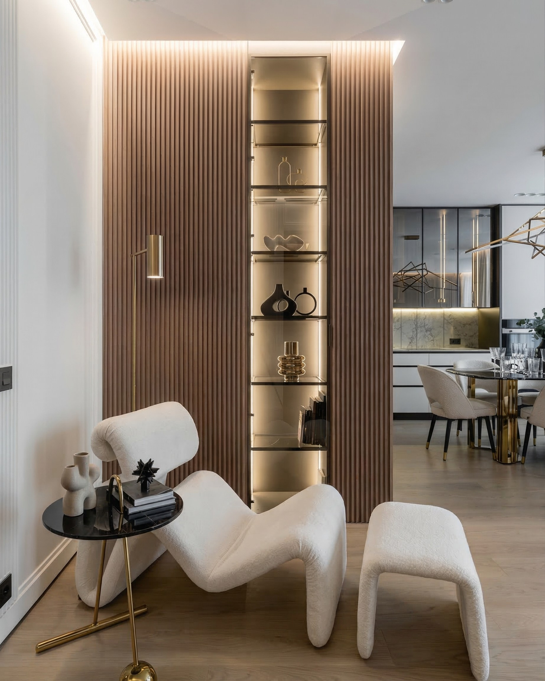 Дизайн квартиры в современном стиле 130 м² | Реализация проекта Валерии Котович