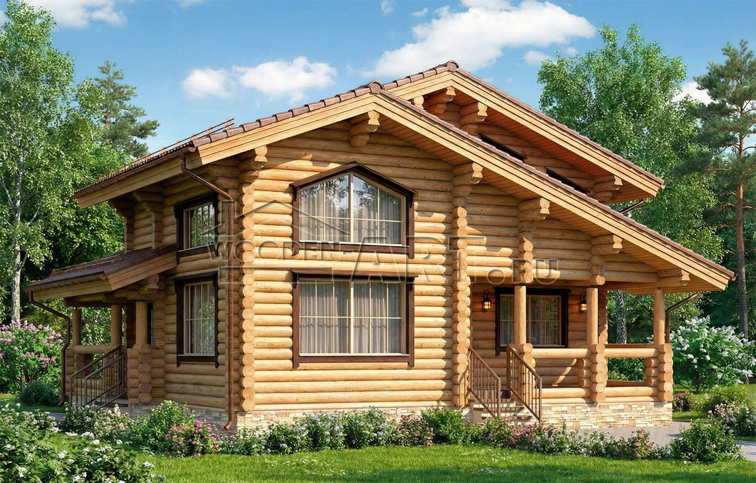 «Баковка» 192 кв. м. Проекты деревянных домов. Архитектор Ольга Мальцева