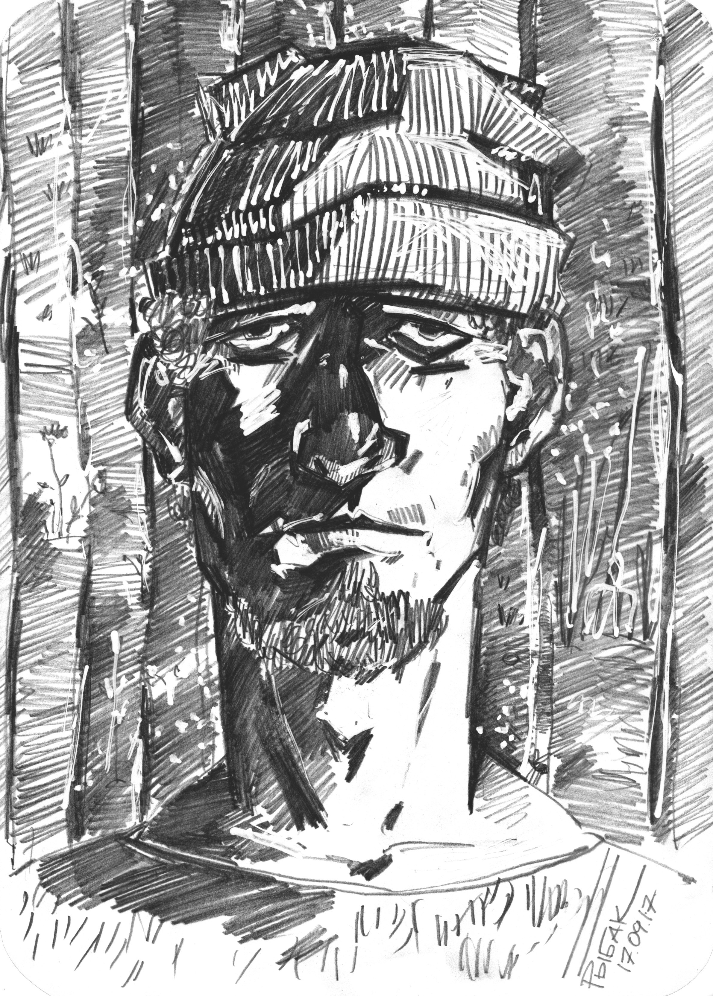 Графика 2017. Художник Рыбак Николай