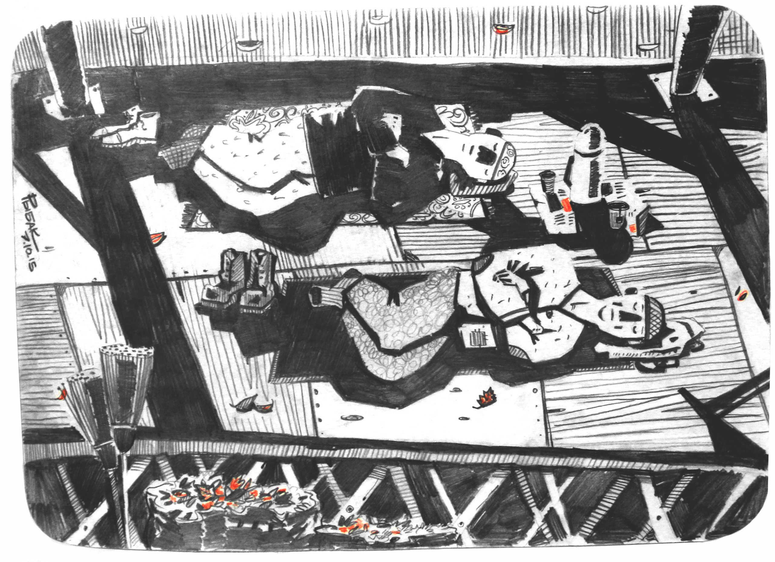 Графика 2015. Художник Рыбак Николай