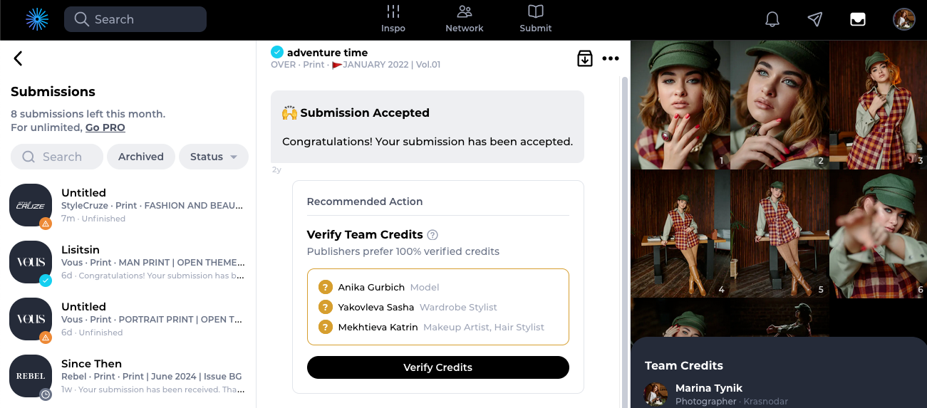 Как фотографу попасть в журнал? ч.3. Фотошкола | Фотограф в Краснодаре Марина Туник