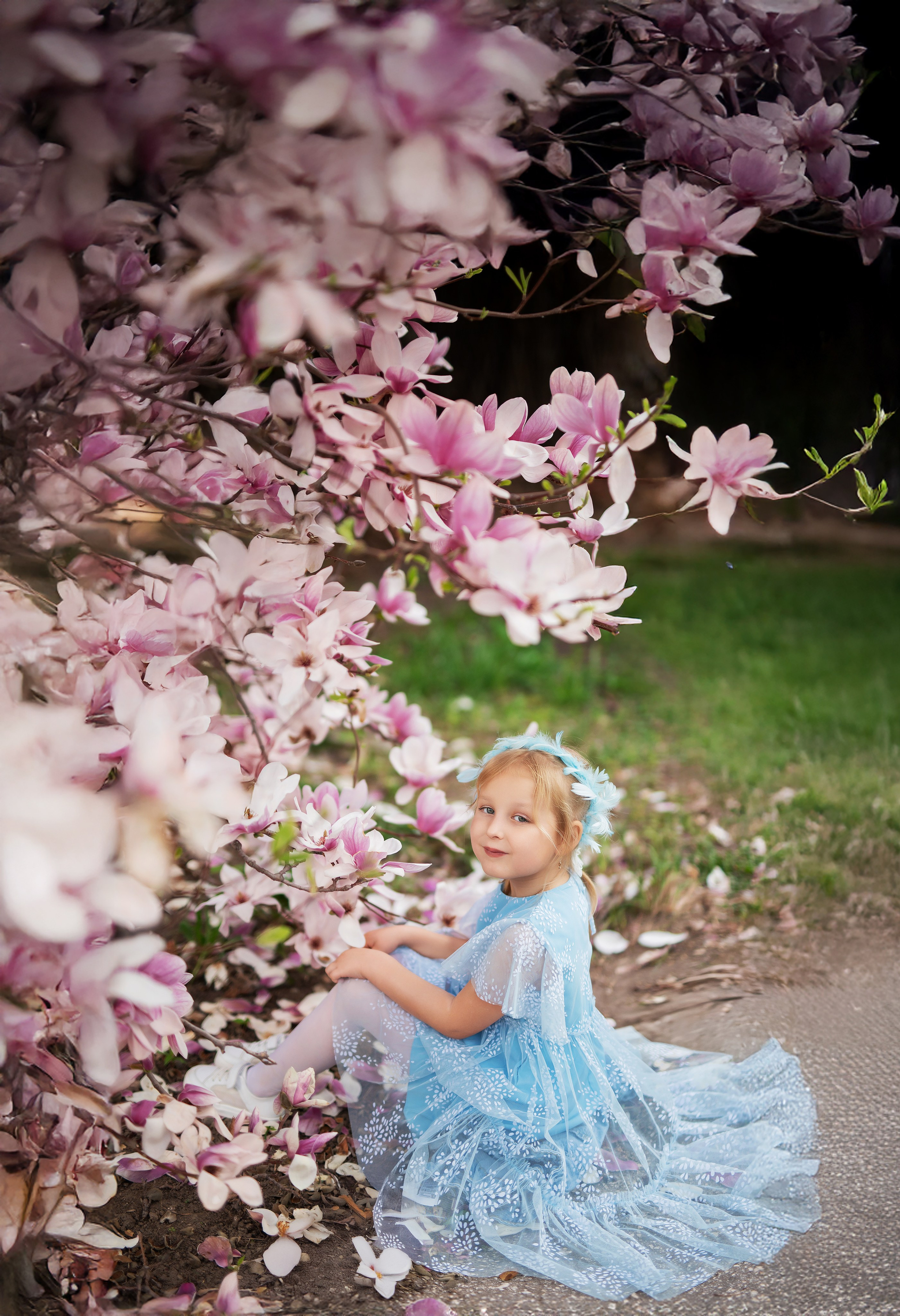 Фотосессия в магнолиях: как поймать весеннюю магию. Детский и семейный фотограф Москва Рязань