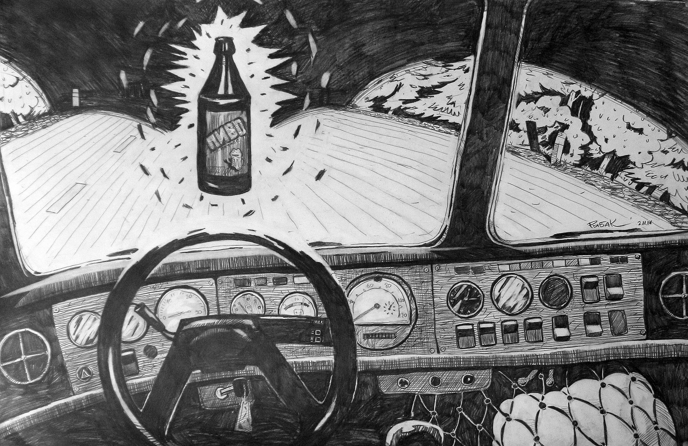 Графика 2014. Художник Рыбак Николай