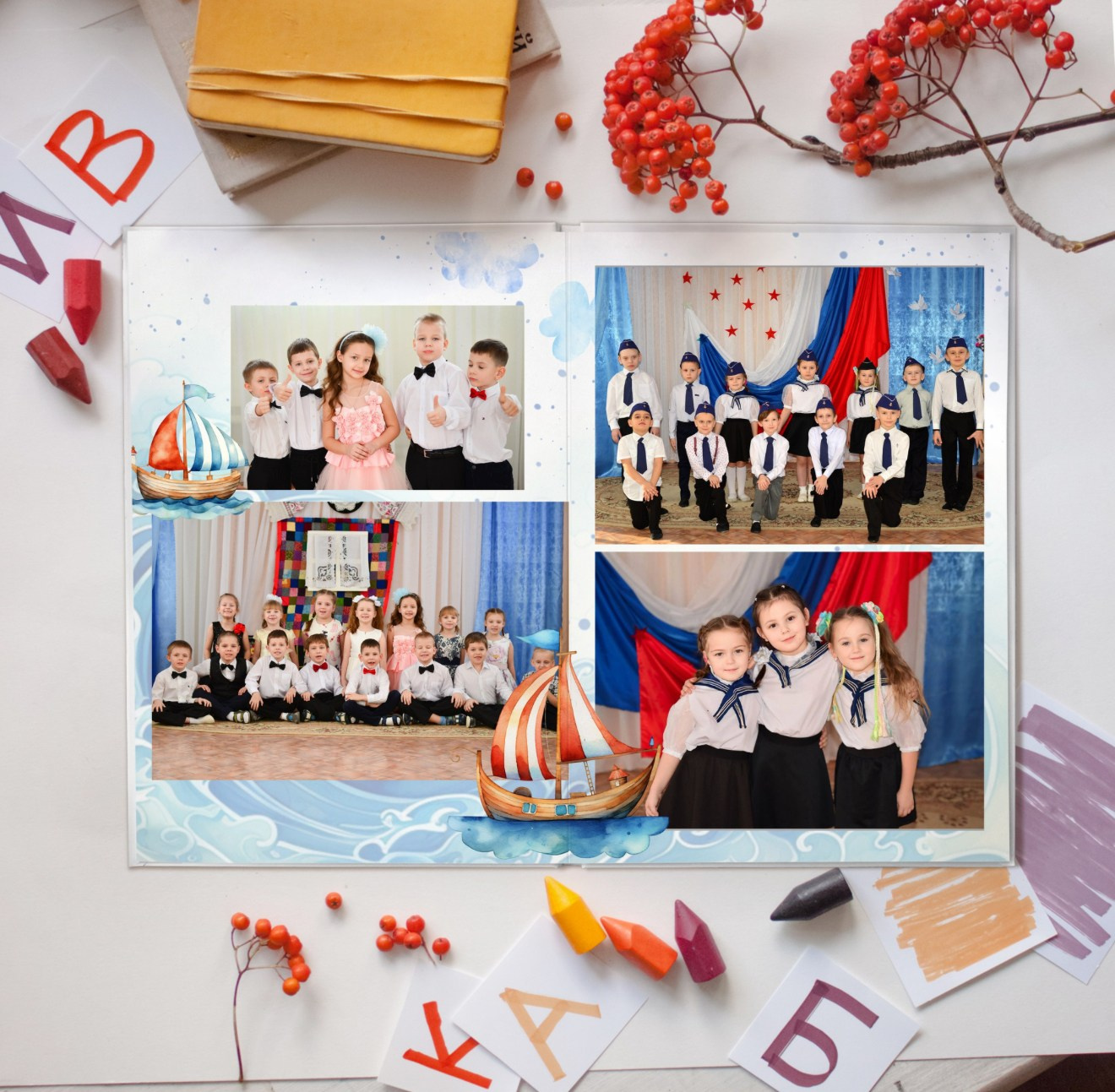 Выпускные альбомы детский сад. Фотограф в Новомичуринске Наталья Малиновская