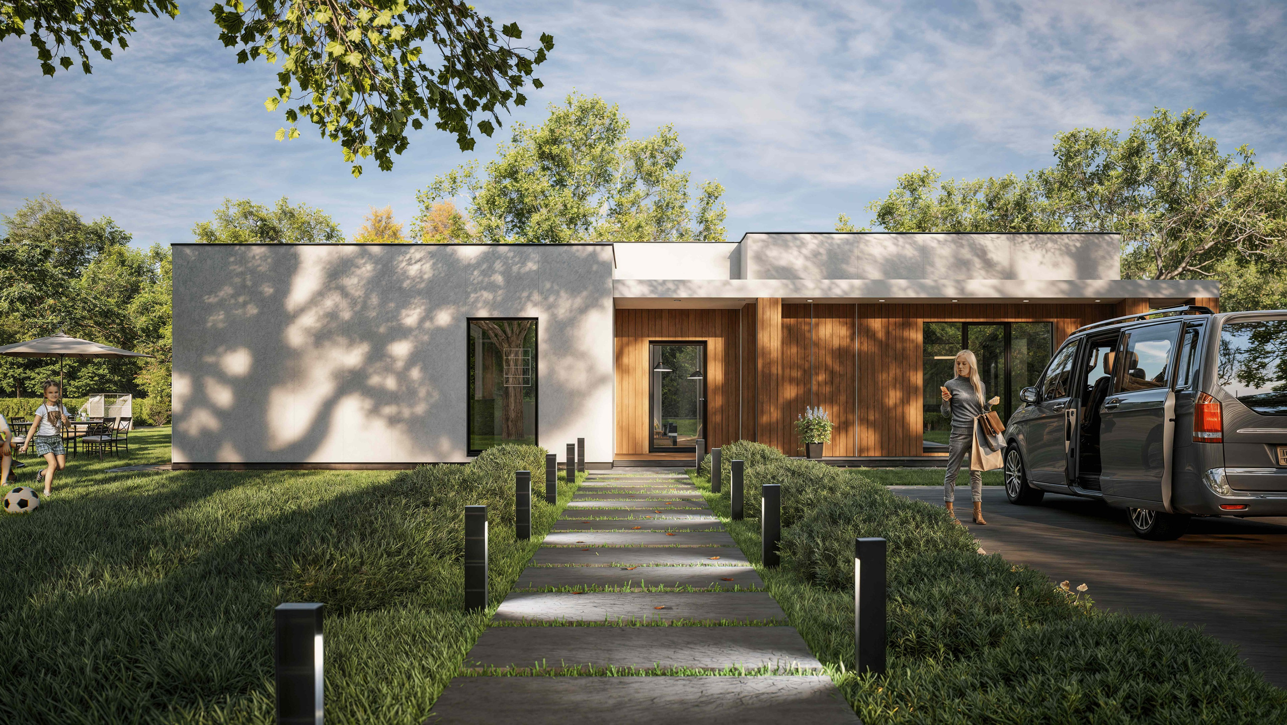 Дом под ключ серии "Калифорния", входная группа.