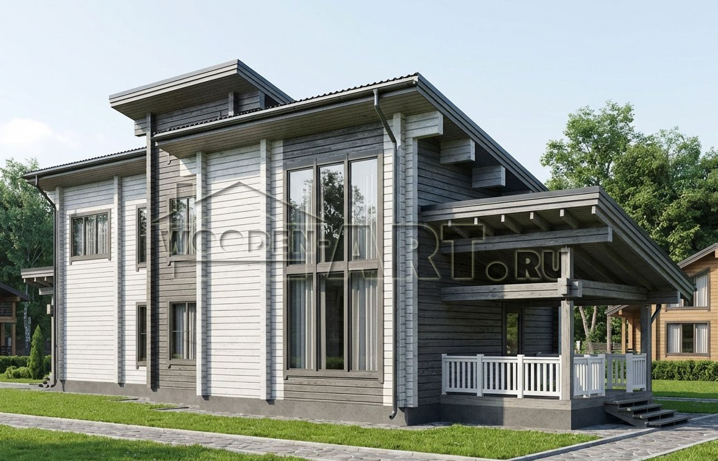 «Знаменское» 365 кв. м. Проекты деревянных домов