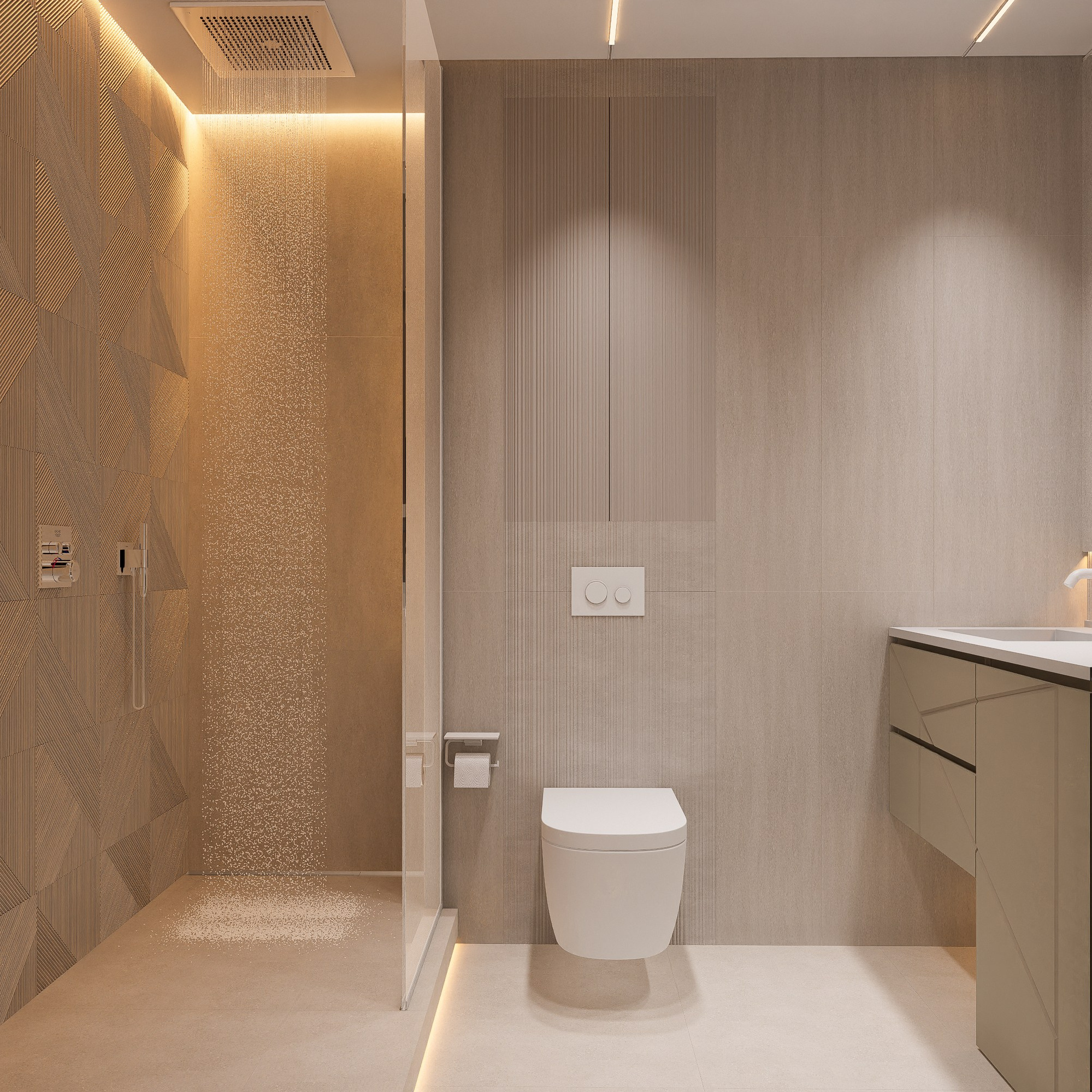 Квартира ЖК GREEN 130. Архитектурно-дизайнерское бюро ROOMS