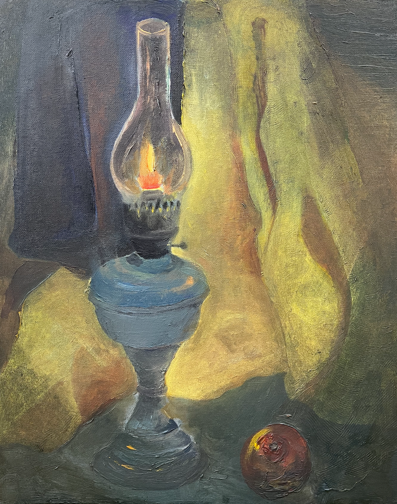 Без Света. Социальная. Холст, масло, 60×50 см. Своя Мастерская