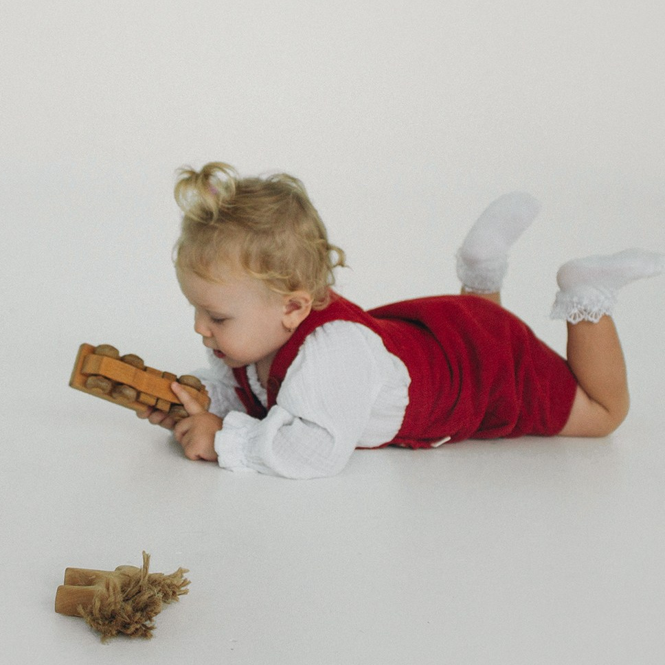 061 Сарафан с карманом. Эко-одежда для детей