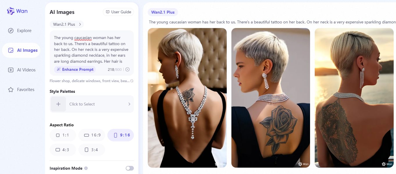Пример сгенерированного изображения с помощью модели Wan