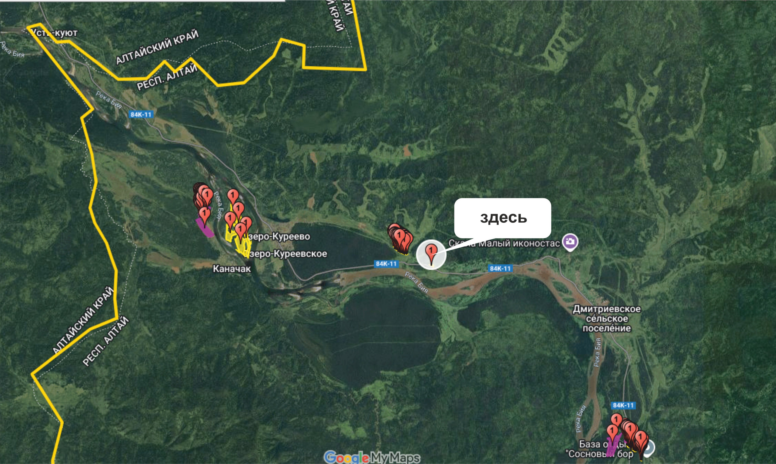 Озеро Куреево. Банк земельных участков Алтая