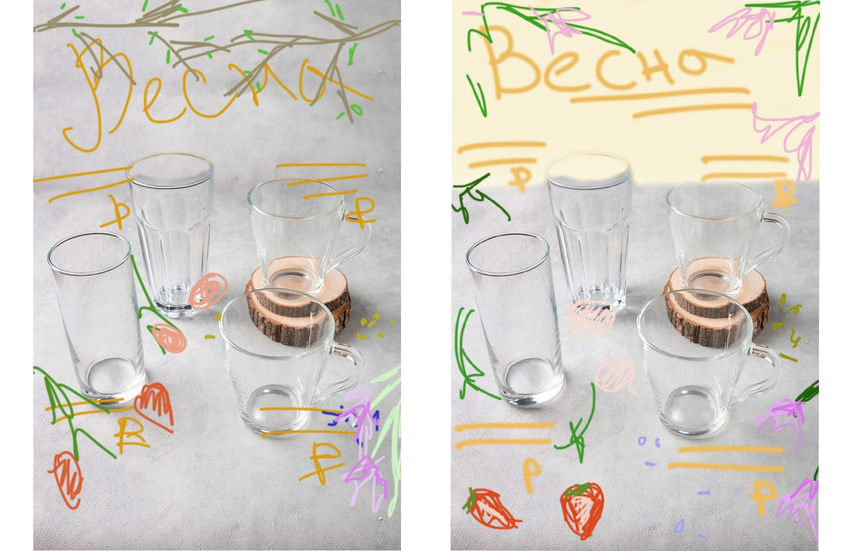 КЕЙС — съемка меню для кофейни | Фуд фотограф Воронеж