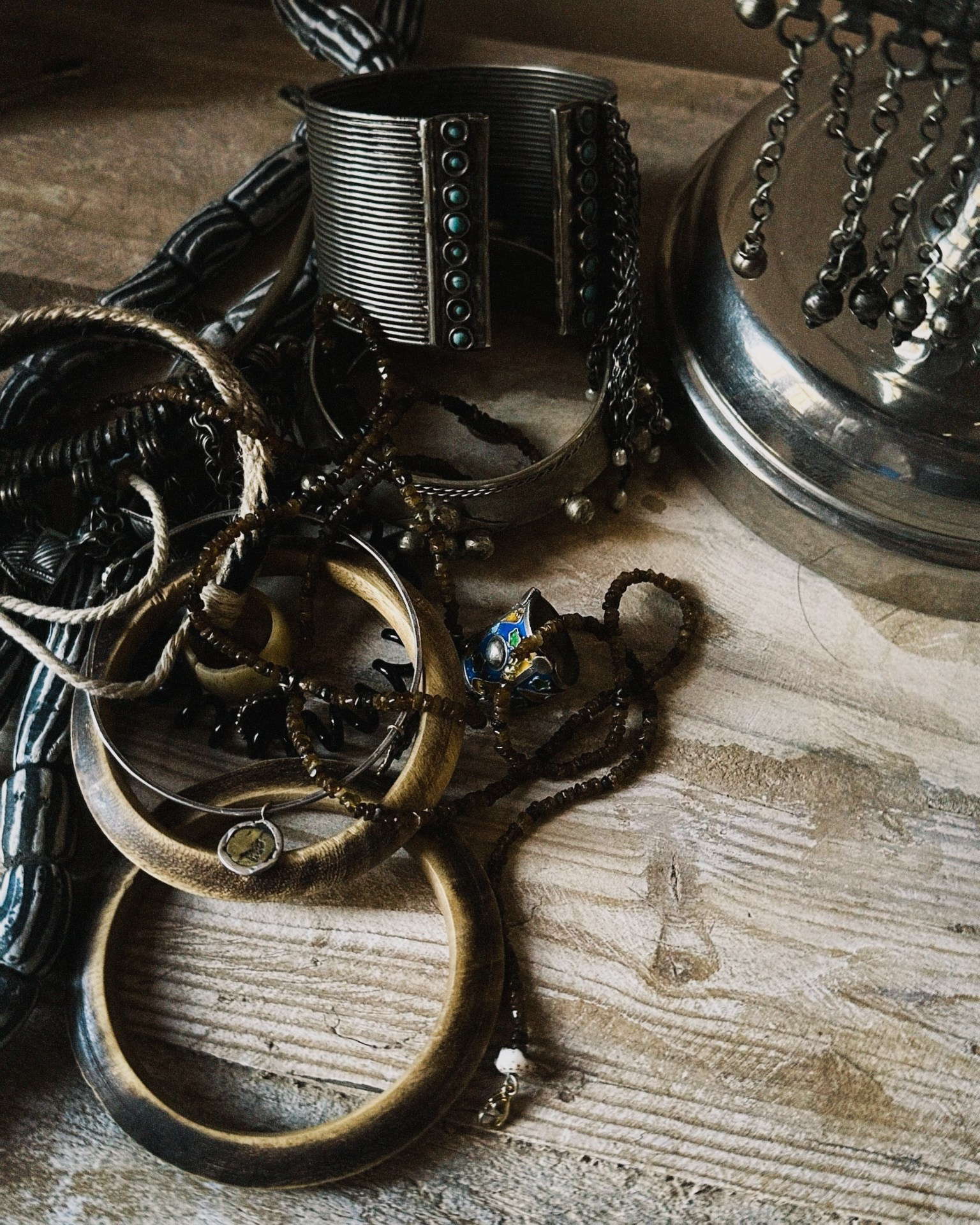 традиционные берберские украшения Марокко серебро коралловые бусины