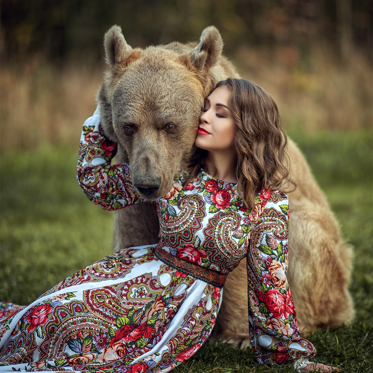 Фотосессия с медведем. Сказочный фотограф Юлиана Бевз