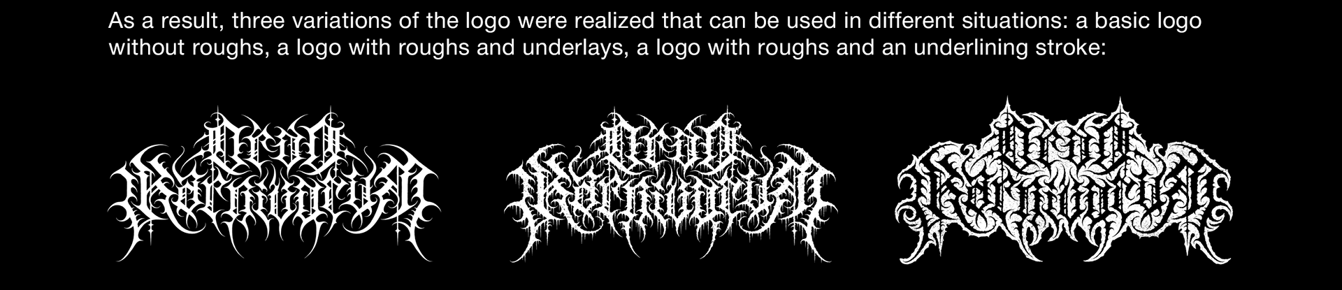 Ordo Karnivorum | metal logo design & creation. GNOIZM | Metal Logos & Dark Lettering