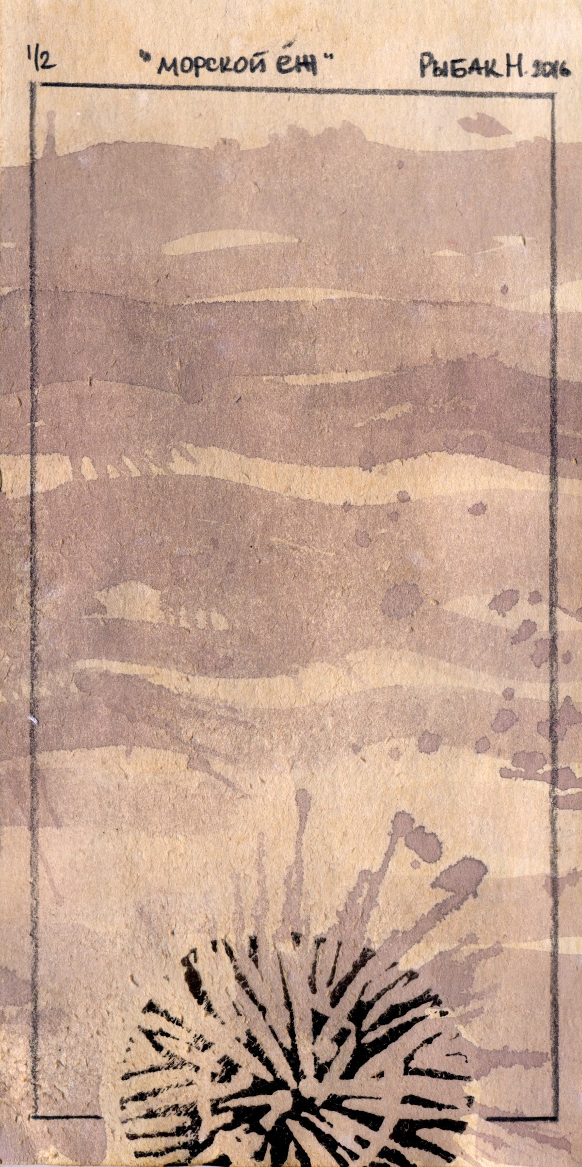 Серия Морские беспозвоночные. Художник Рыбак Николай