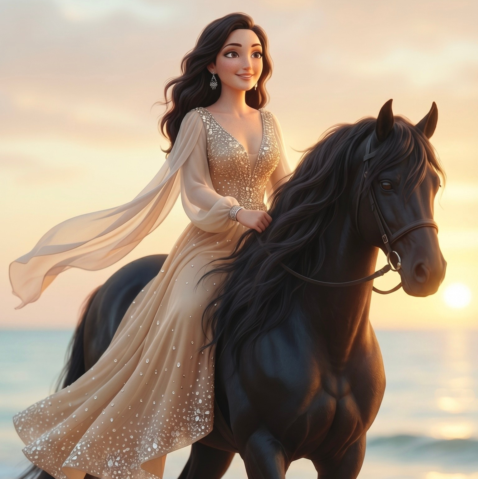 Вид сверху на извилистую бирюзовую реку Сулак на дне глубокого горного каньона с крутыми скалистыми склонами