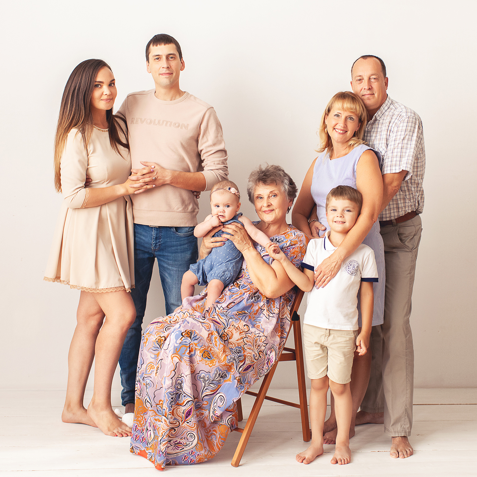 Большая семья. Детский фотограф в Самаре