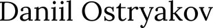 daniilostryakov.ru