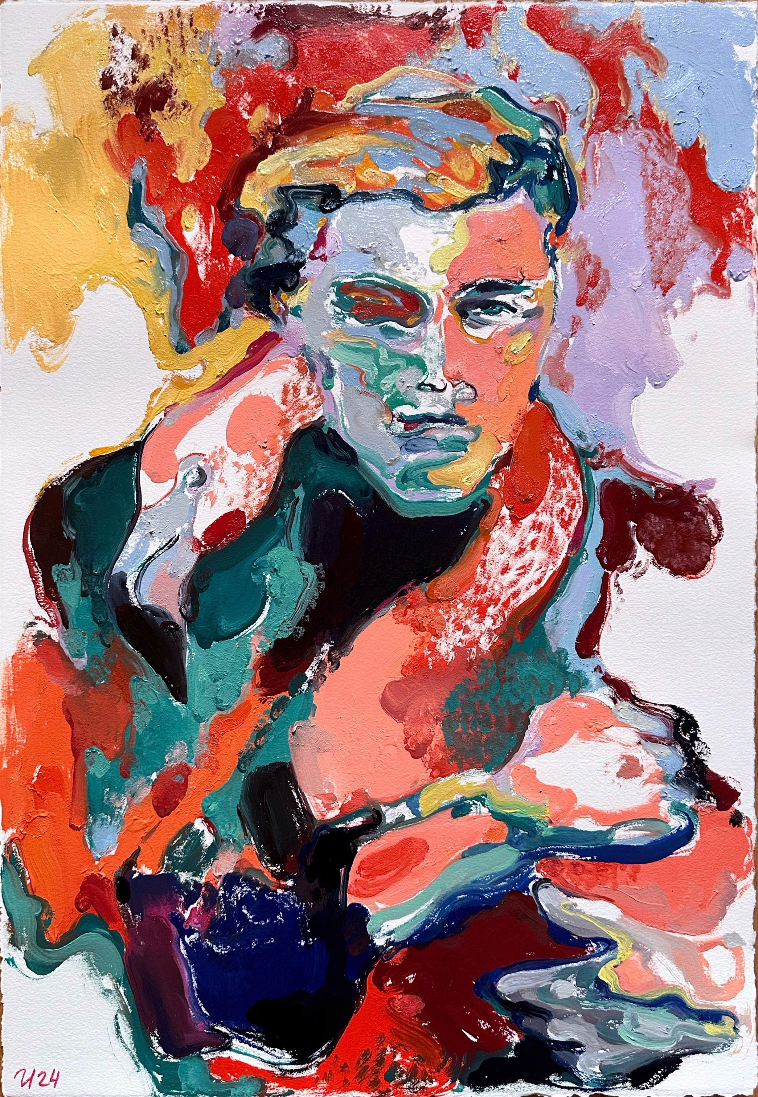 Доступные работы на бумаге (акрил/масло). Визуальный художник Илья Филатов