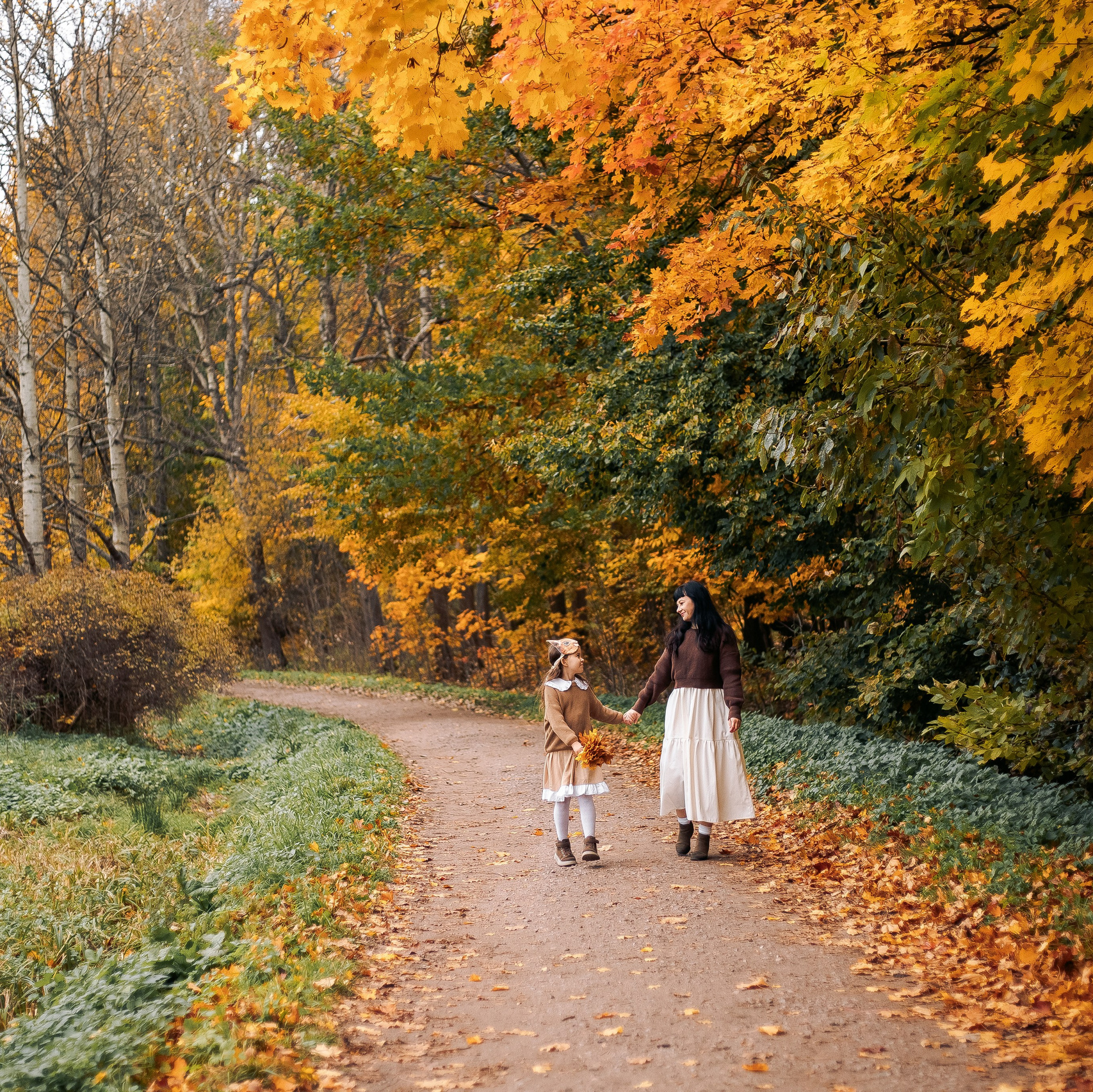 Семейная осенняя фотосессия в парке Санкт-Петербург