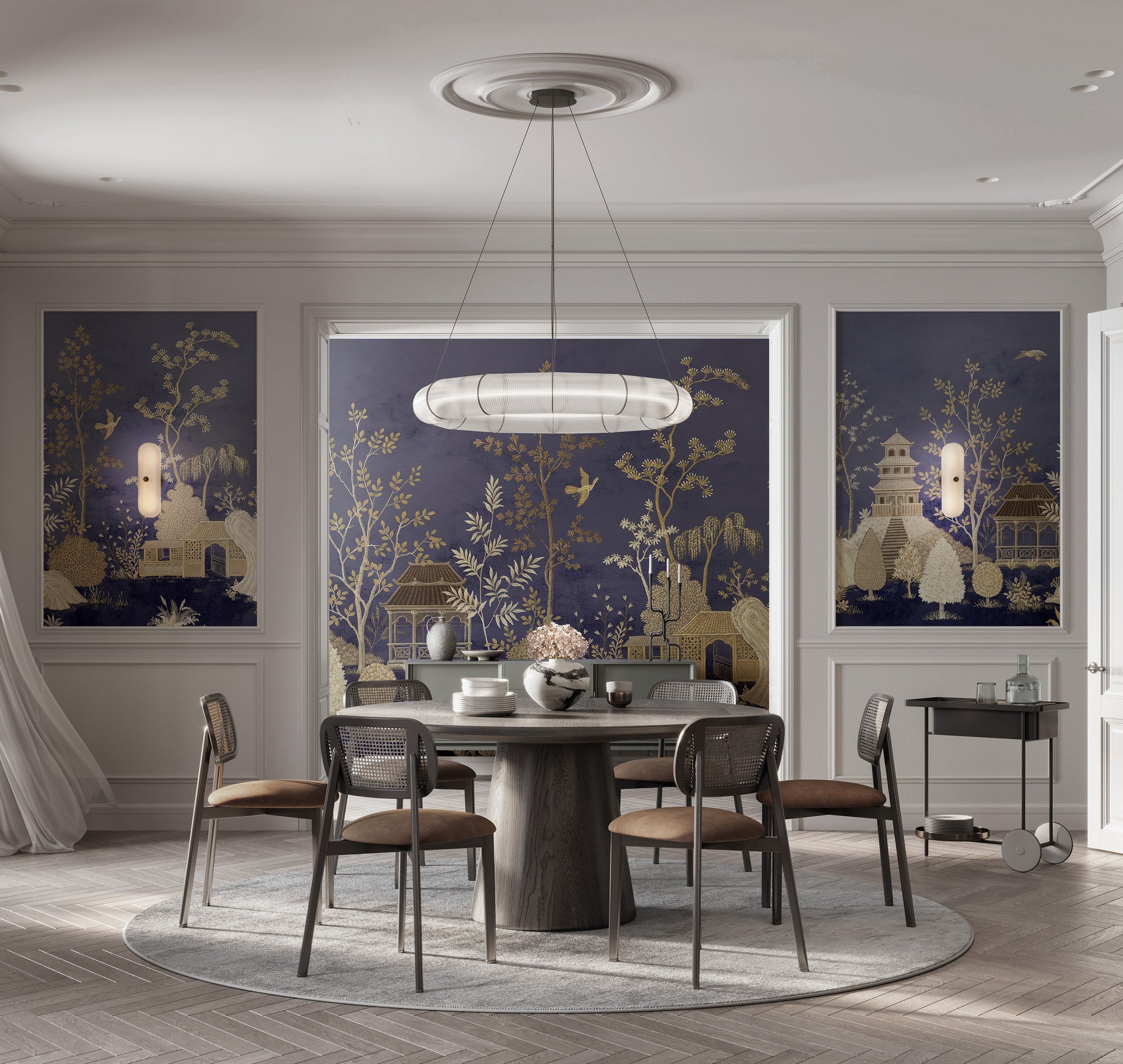 Коллекции обоев и панно бренда Loymina. L. Deco интерьерный салон. Краски/обои/лепной декор