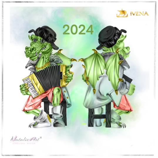 Ёлочная игрушка «Дракон отдыхающий». NatalieArt