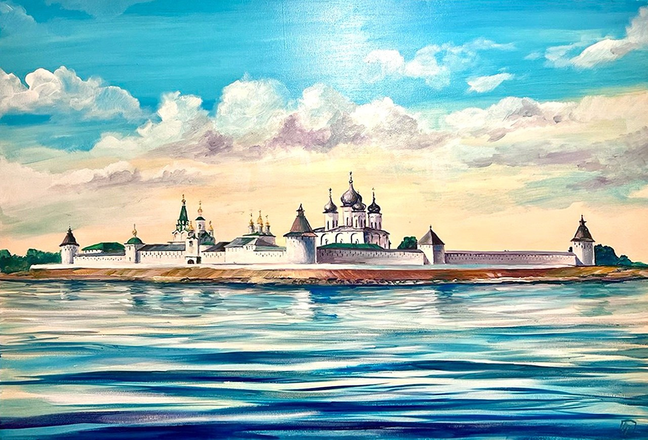 картины, живопись, масло, акрил, интерьерные картины, монастырь