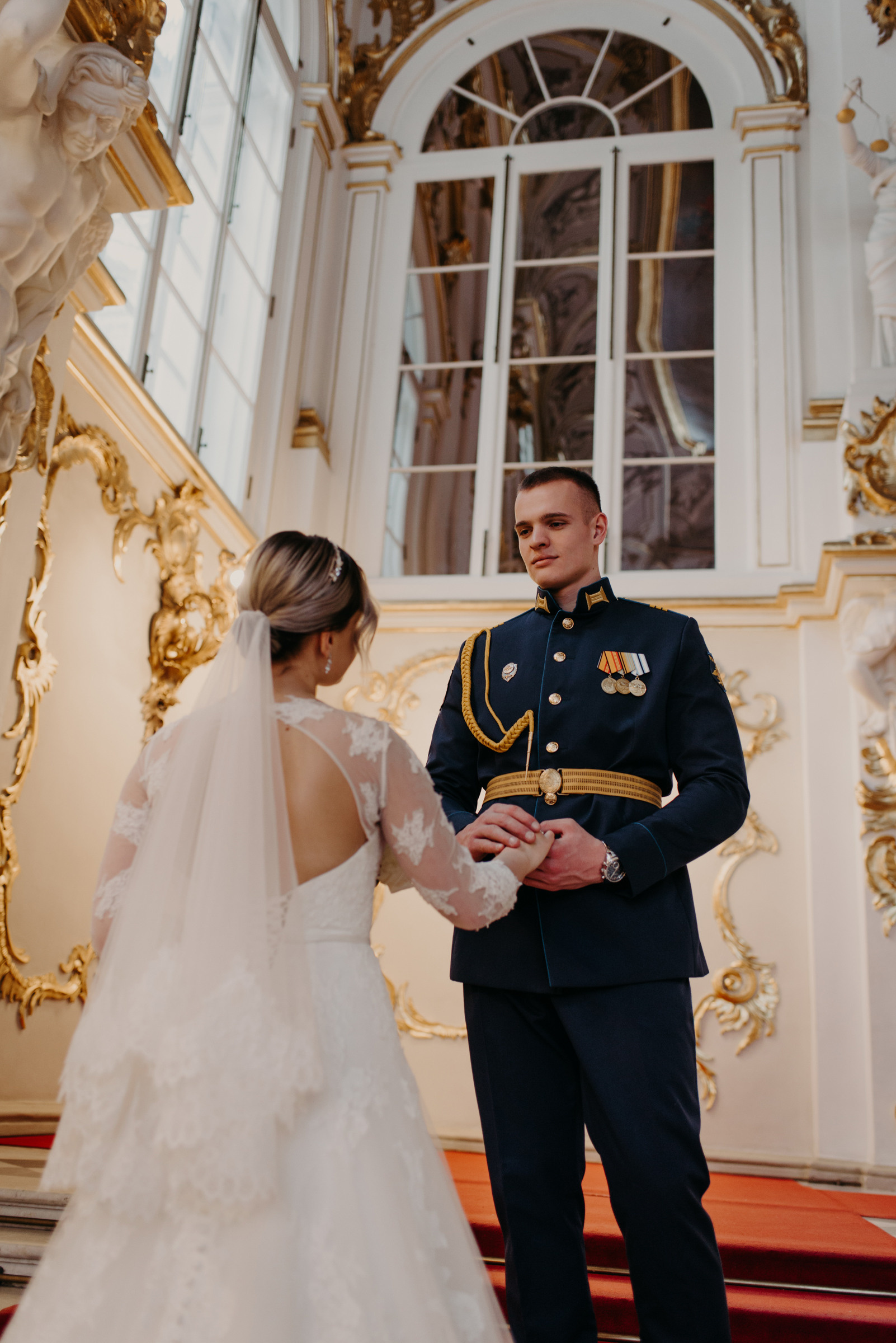 свадебная фотосессия в Эрмитаже