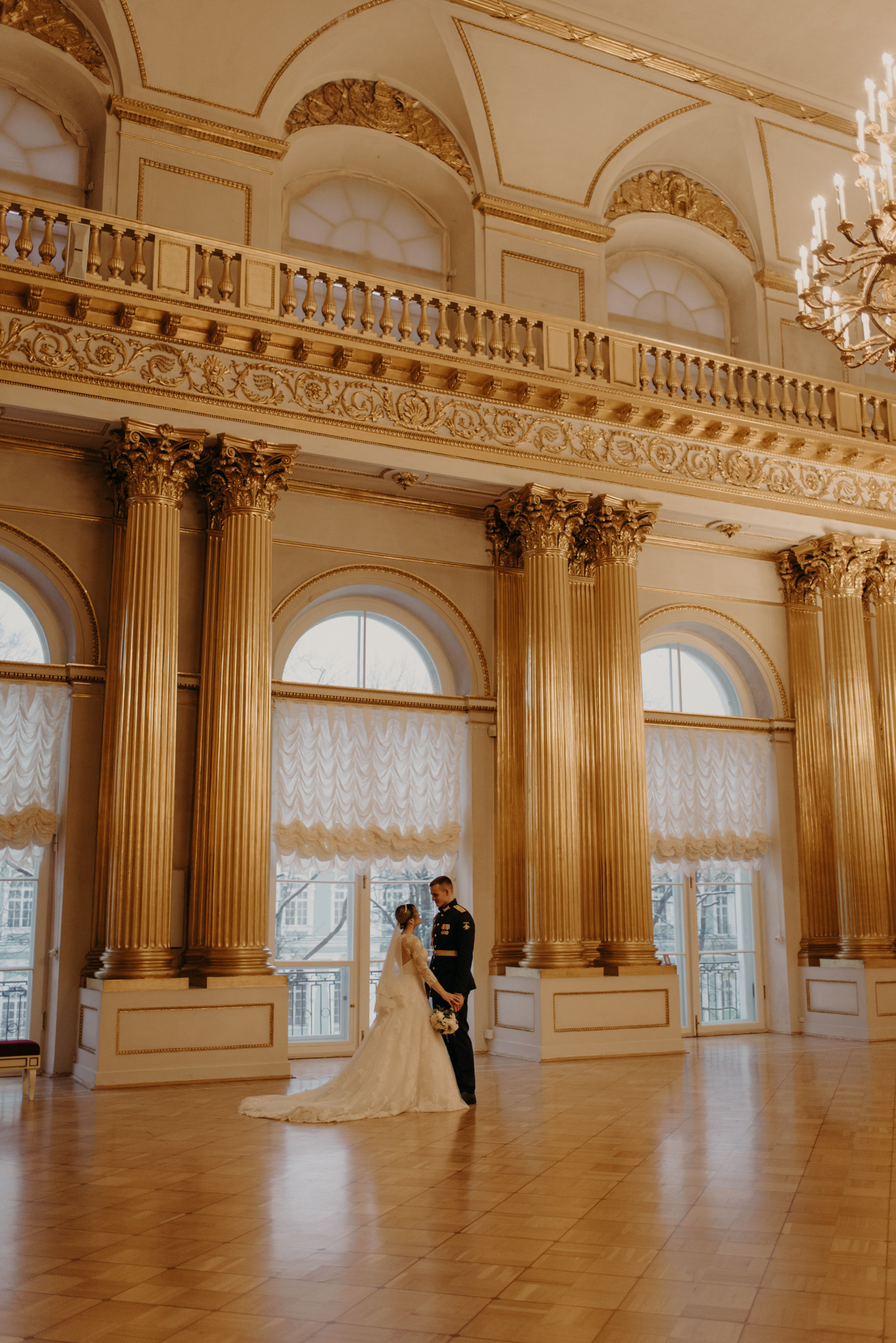 свадебная фотосессия в Эрмитаже