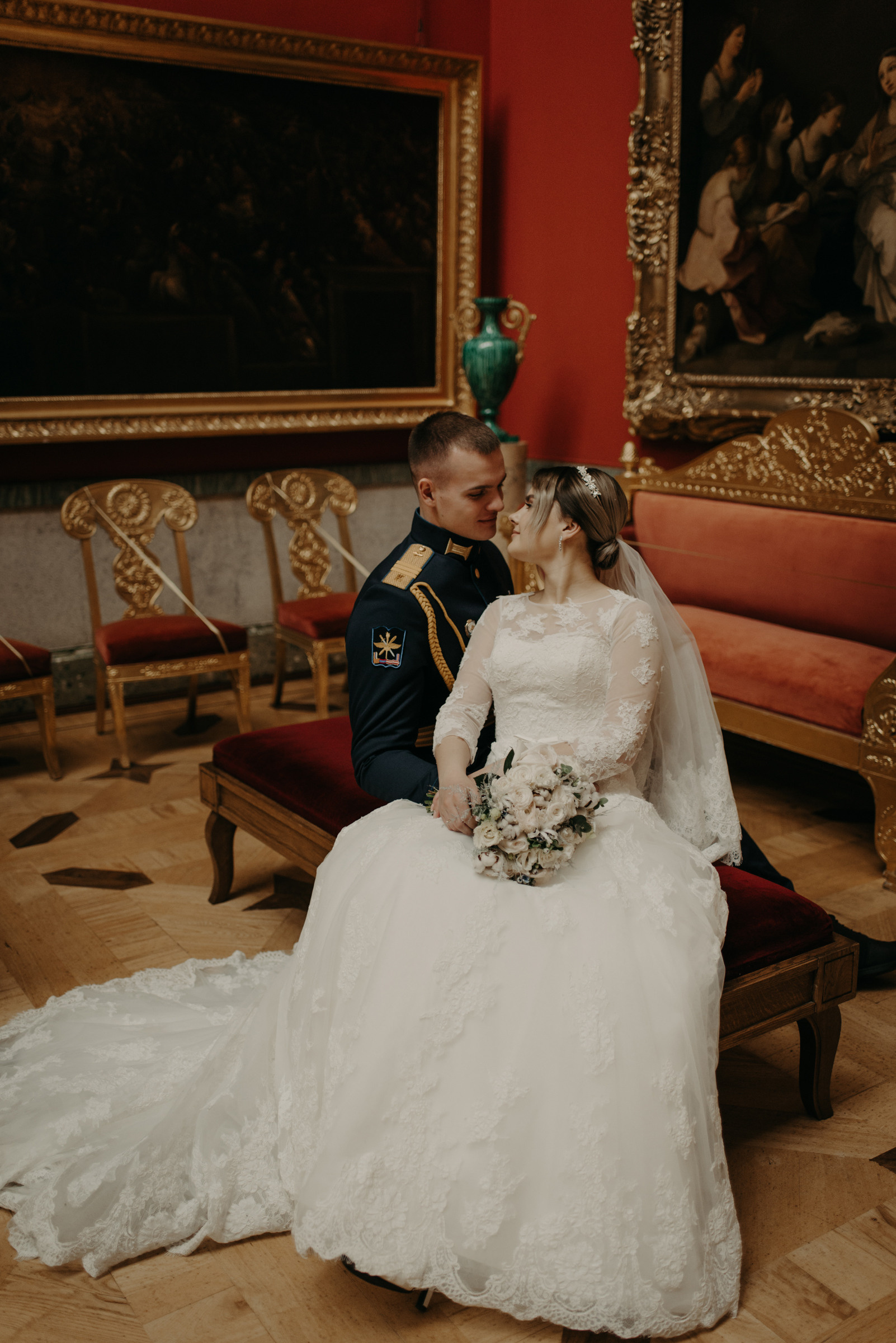 свадебная фотосессия в Эрмитаже