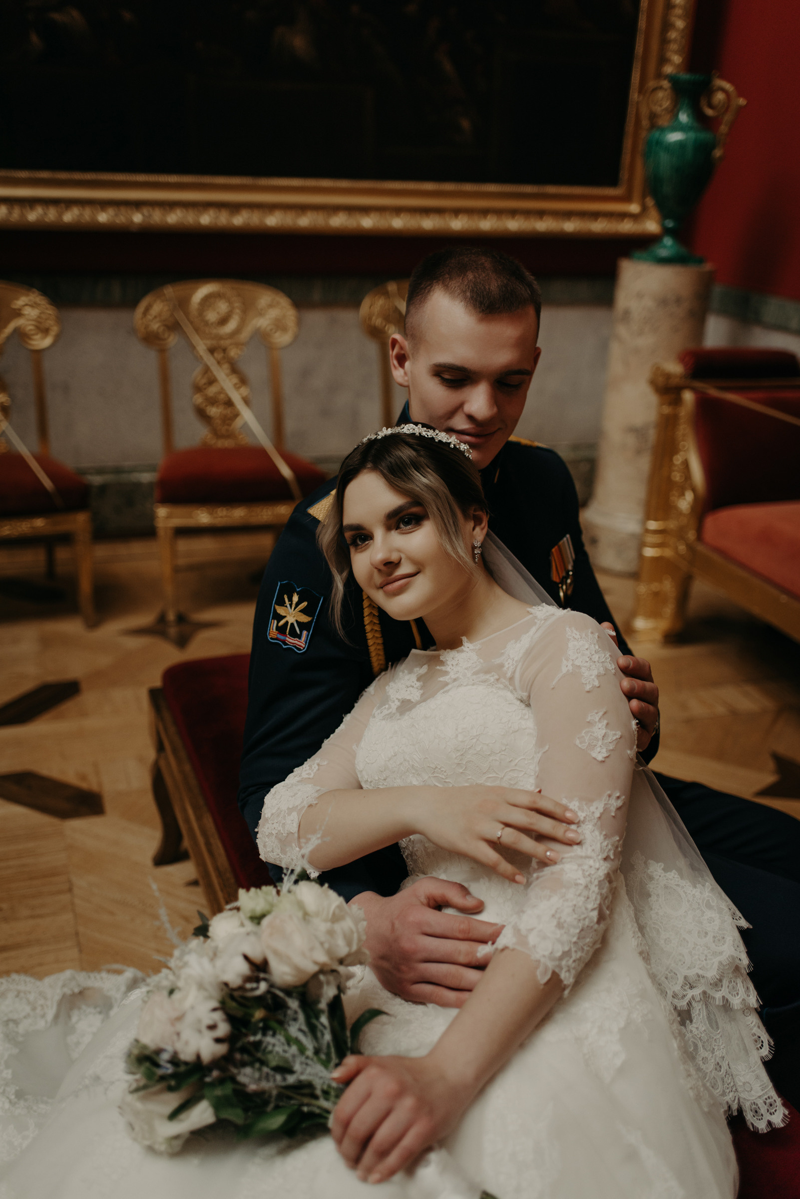 свадебная фотосессия в Эрмитаже