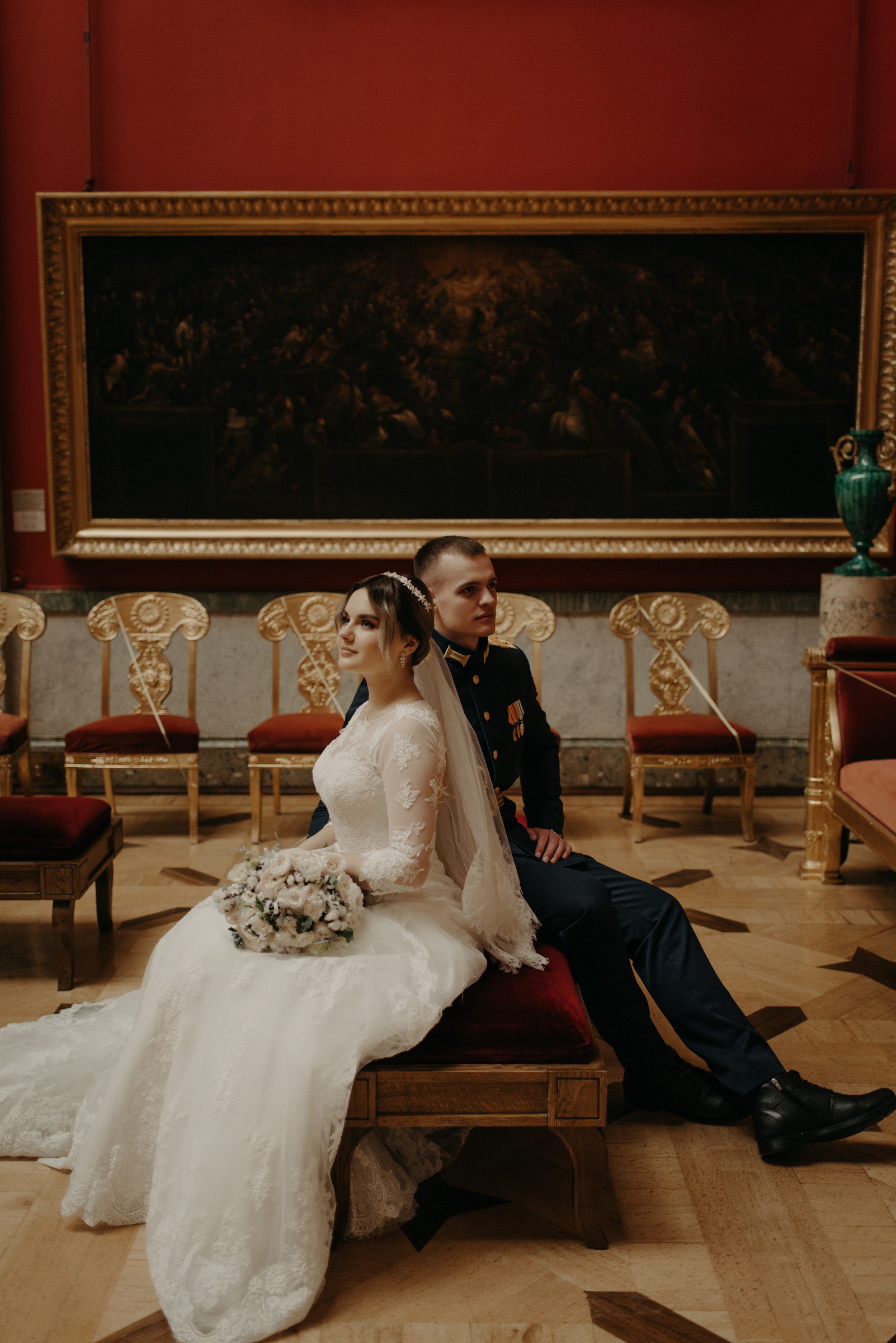 свадебная фотосессия в Эрмитаже