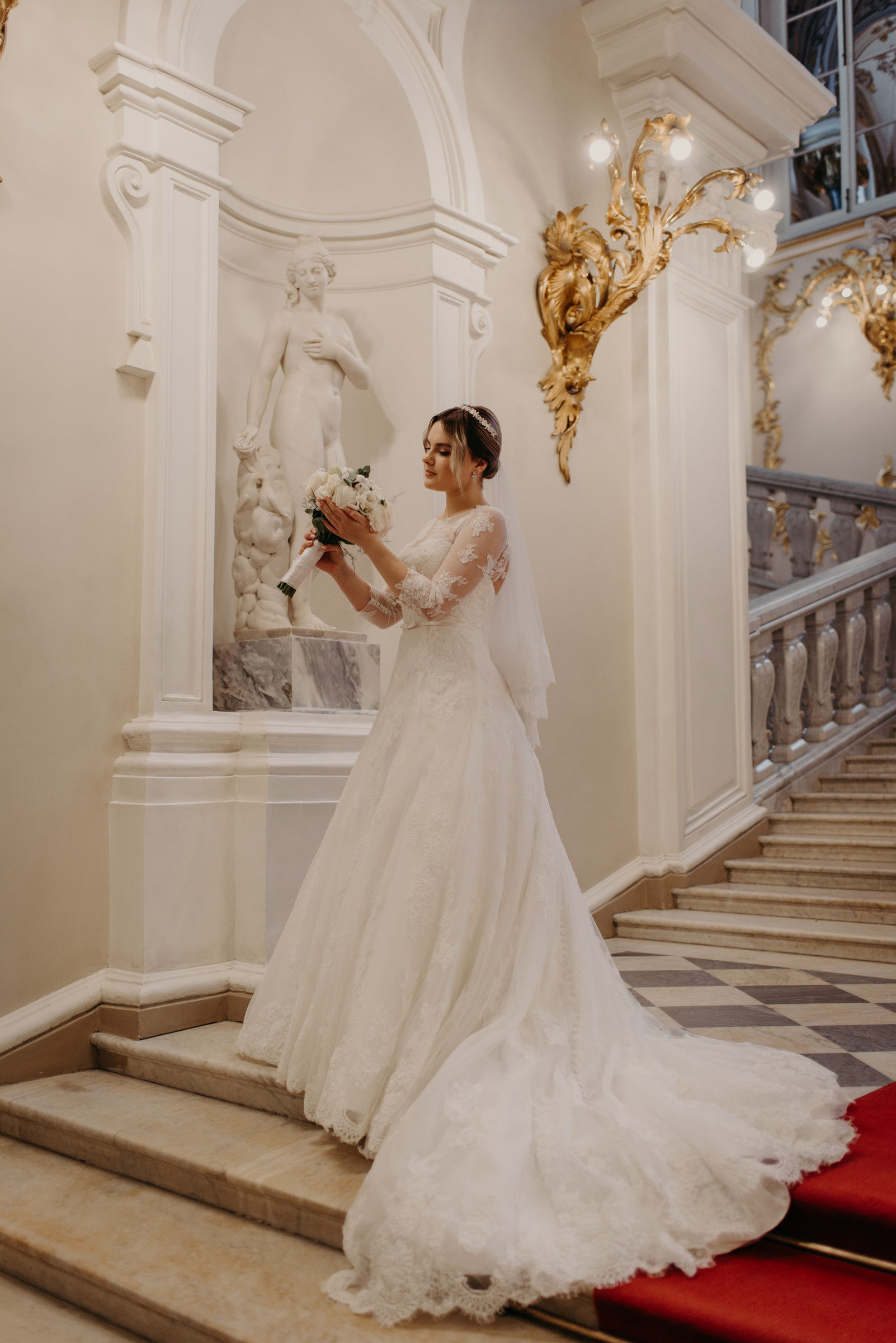 свадебная фотосессия в Эрмитаже