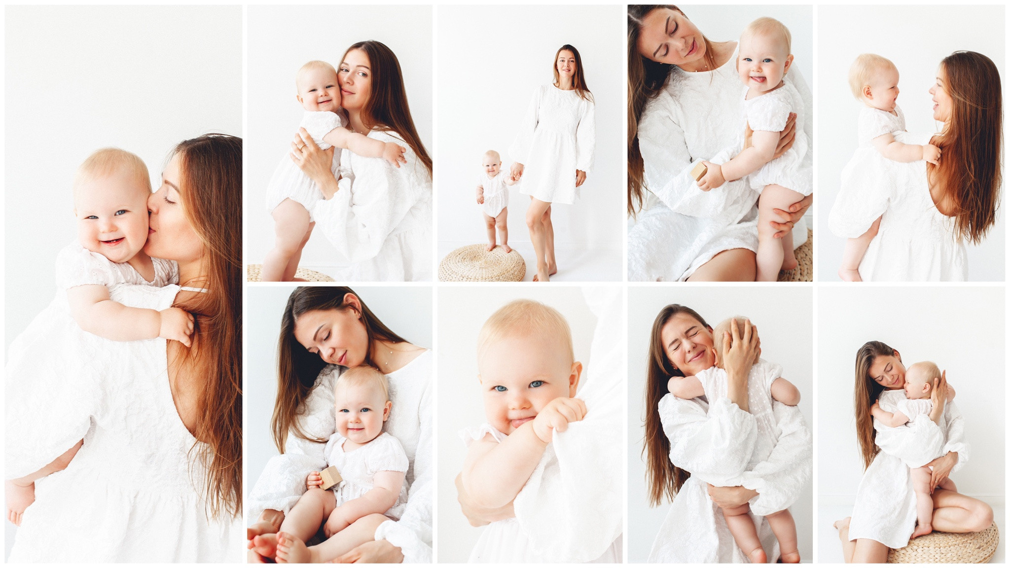 Фотосессия Мамы и малышки в Маленькой белой студии в Самаре. Детский фотограф в Самаре