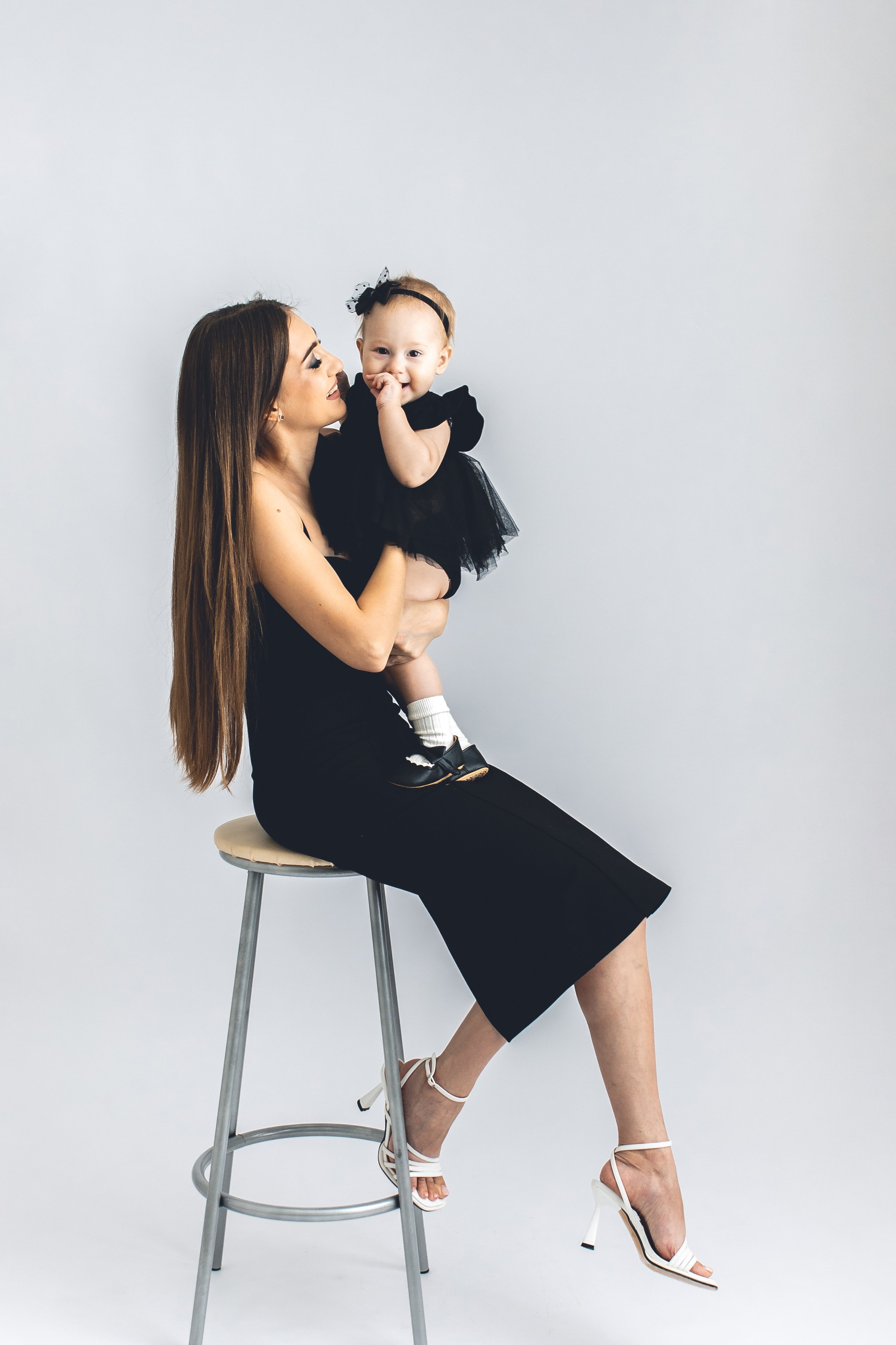 позирование мамы и малыша