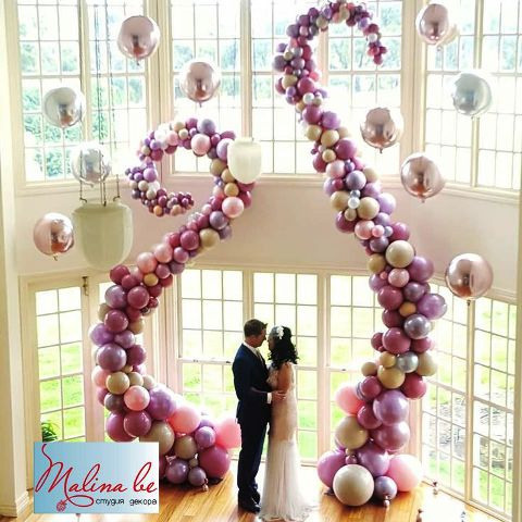 Свадебная арка из воздушных шаров. Студия праздничного декора