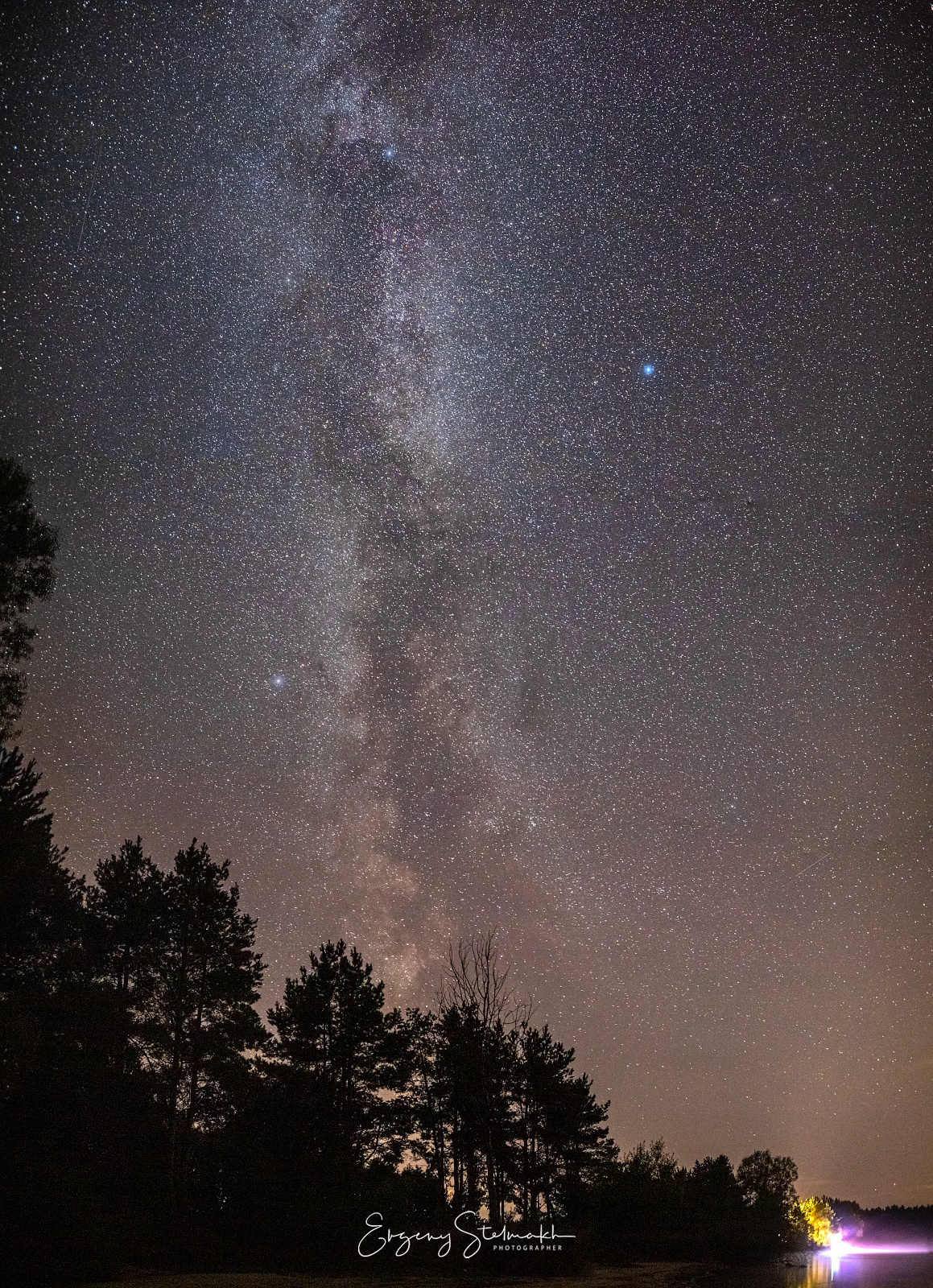 Съёмка заката солнца, луны, млечного пути и рассвета 3−4 августа 2019 г. Фотограф Евгений Стельмах в Молодечно и Минске