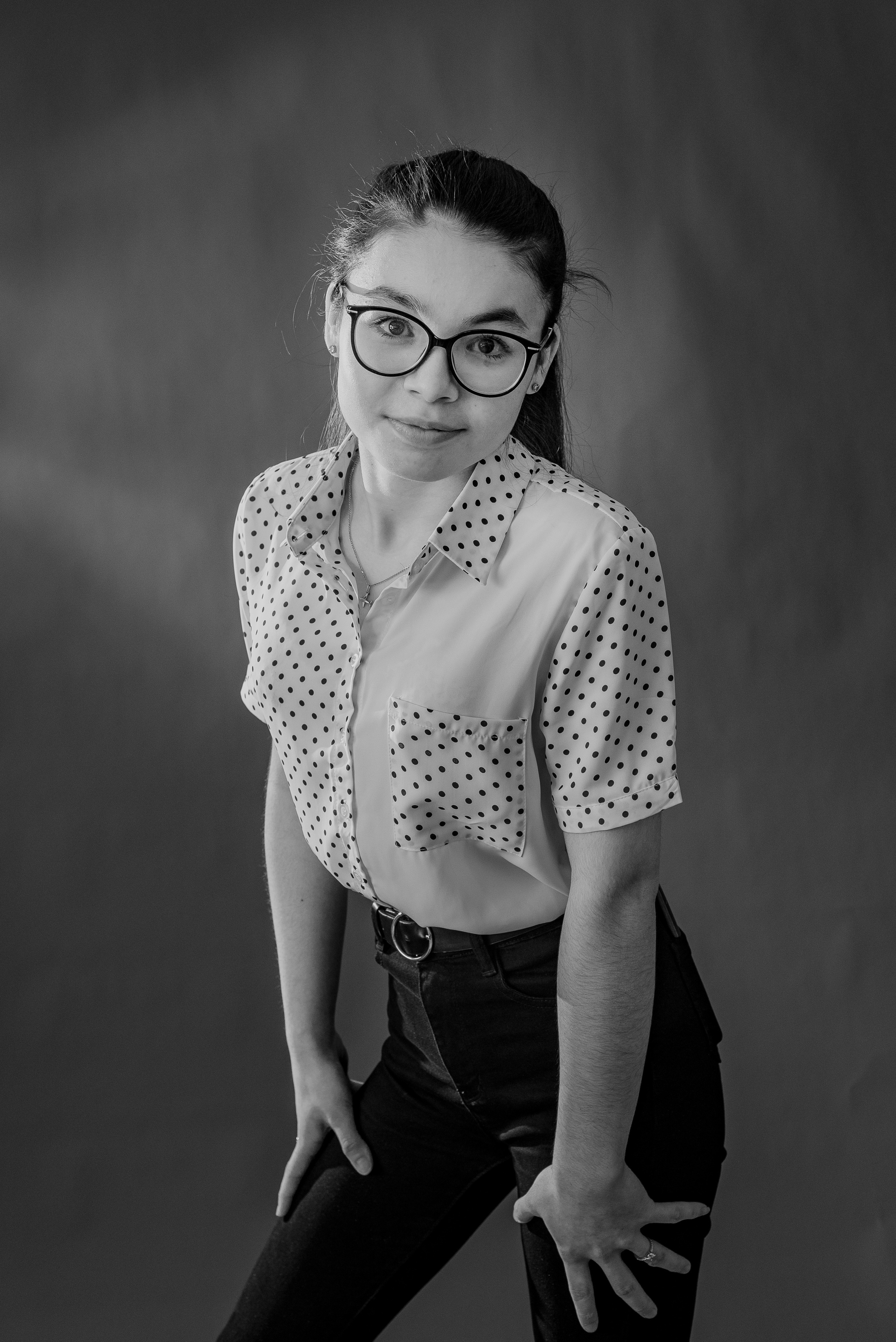 Фотография выпускницы на виньетку